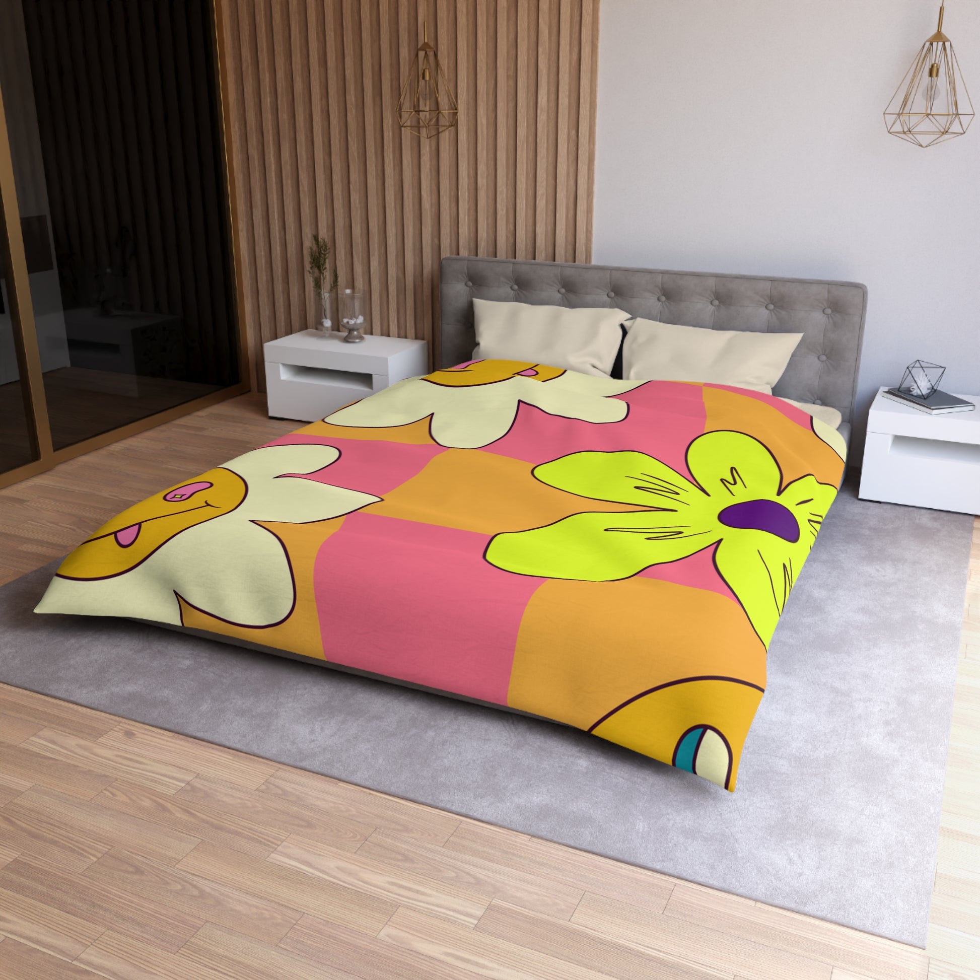 Trippy Sour Face Rave Microfiber Duvet Cover, Artsulli - Art is Long, Life is Short, Home Decor, , , , , , , 