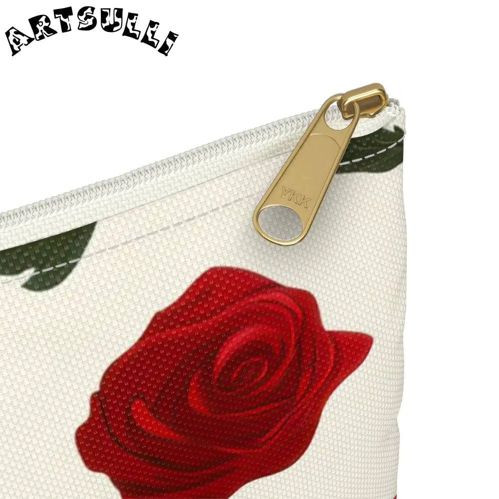 JAKKOUTTHEBXX Red Roses Accessory Pouch JAKKOUTTHEBXX Artsulli - Art