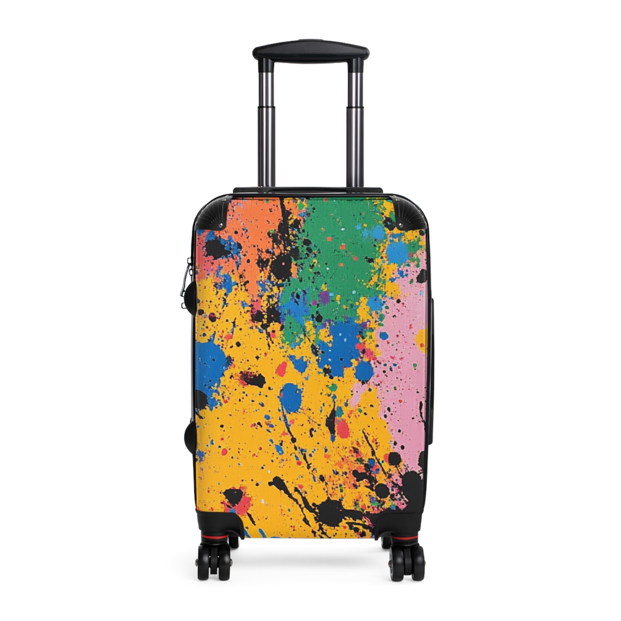 The Colors Of Paint Splatter Suitcase, Artsulli - Art is Long, Life is Short, Bags, Size, Small, Color, Black, , , 12653942202652