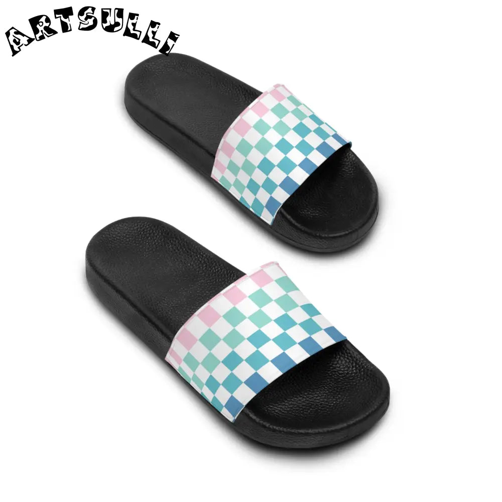 JAKKOUTTHEBXX Vaporwave Rainbow Checkerboard Multi-Color Women’s