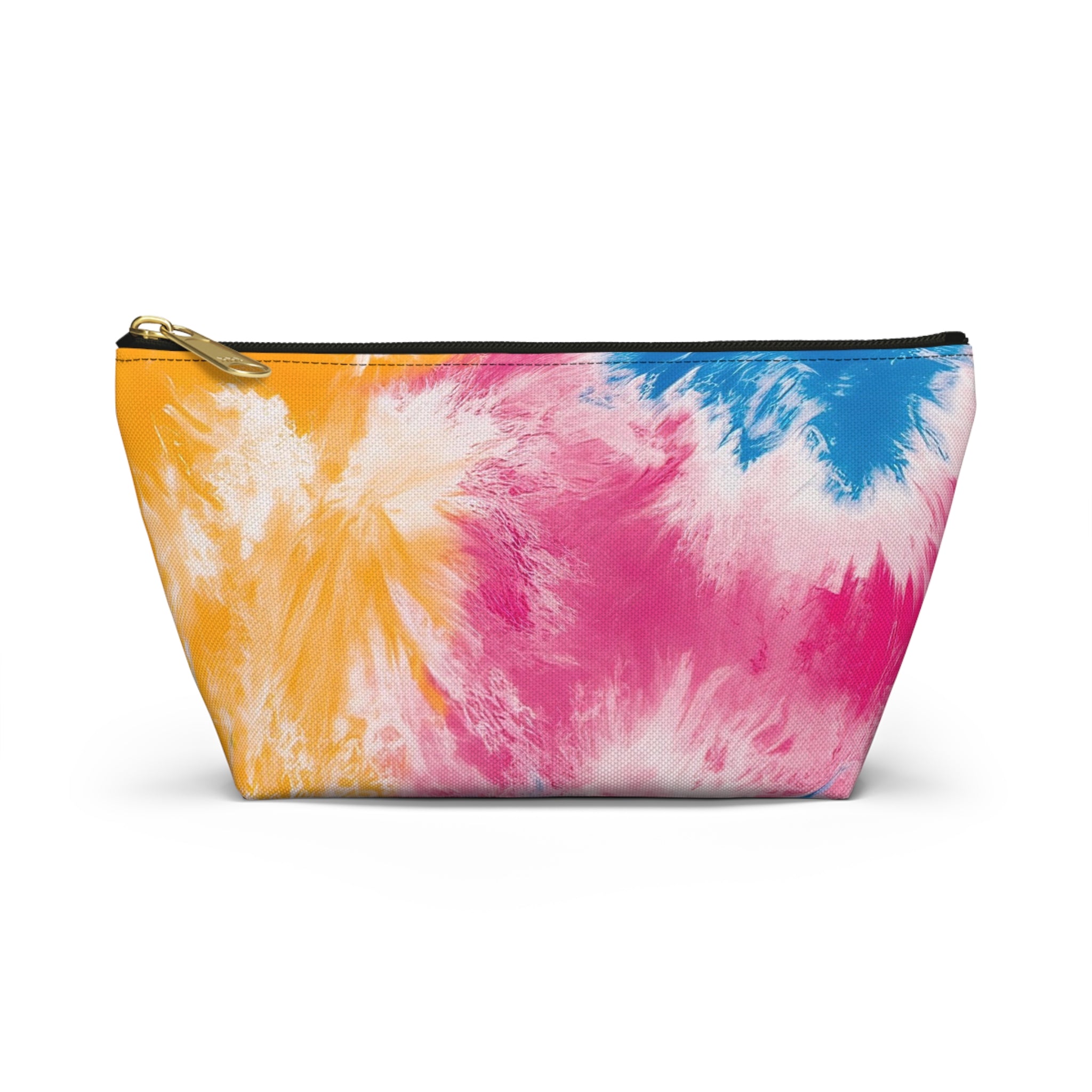 Tie Dye Splash II Accessory Pouch w T-bottom, Artsulli - Art is Long, Life is Short, Bags, Size, Small, Color, Black zipper, , , 12141492278602087816