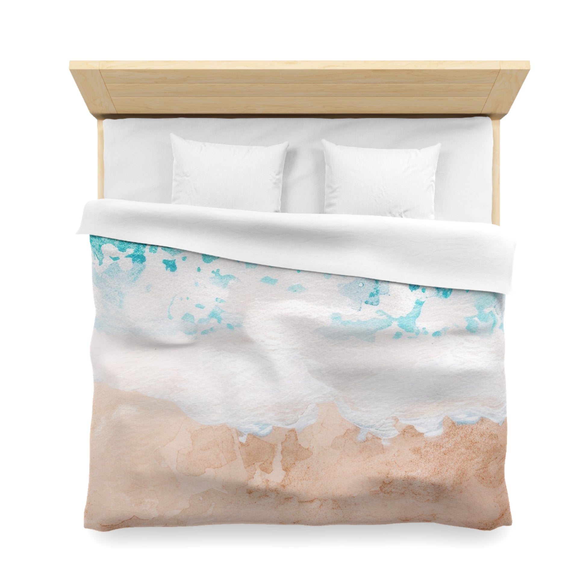 Seashore Microfiber Duvet Cover, Artsulli - Art is Long, Life is Short, Home Decor, , , , , , , 