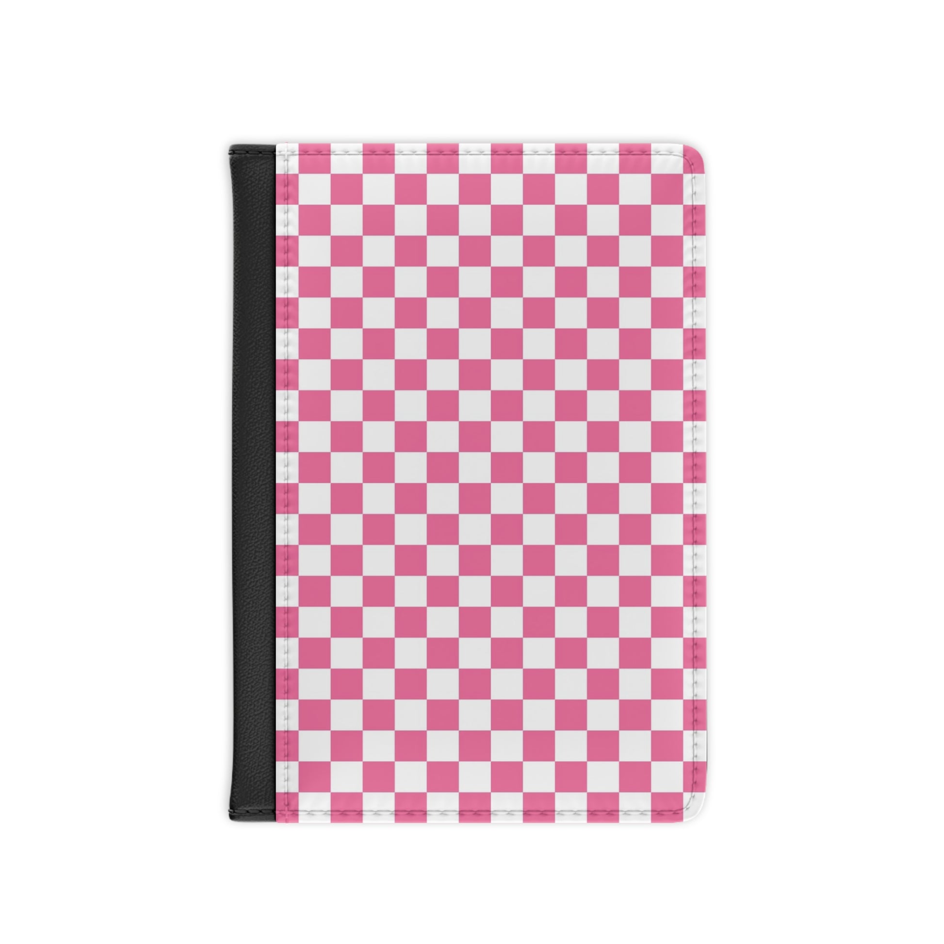 Yuyushiki Pink Check Passport Cover, Artsulli - Art is Long, Life is Short, Accessories, Size, 3.9" x 5.8", Color, Black, , , 11809061644699778590
