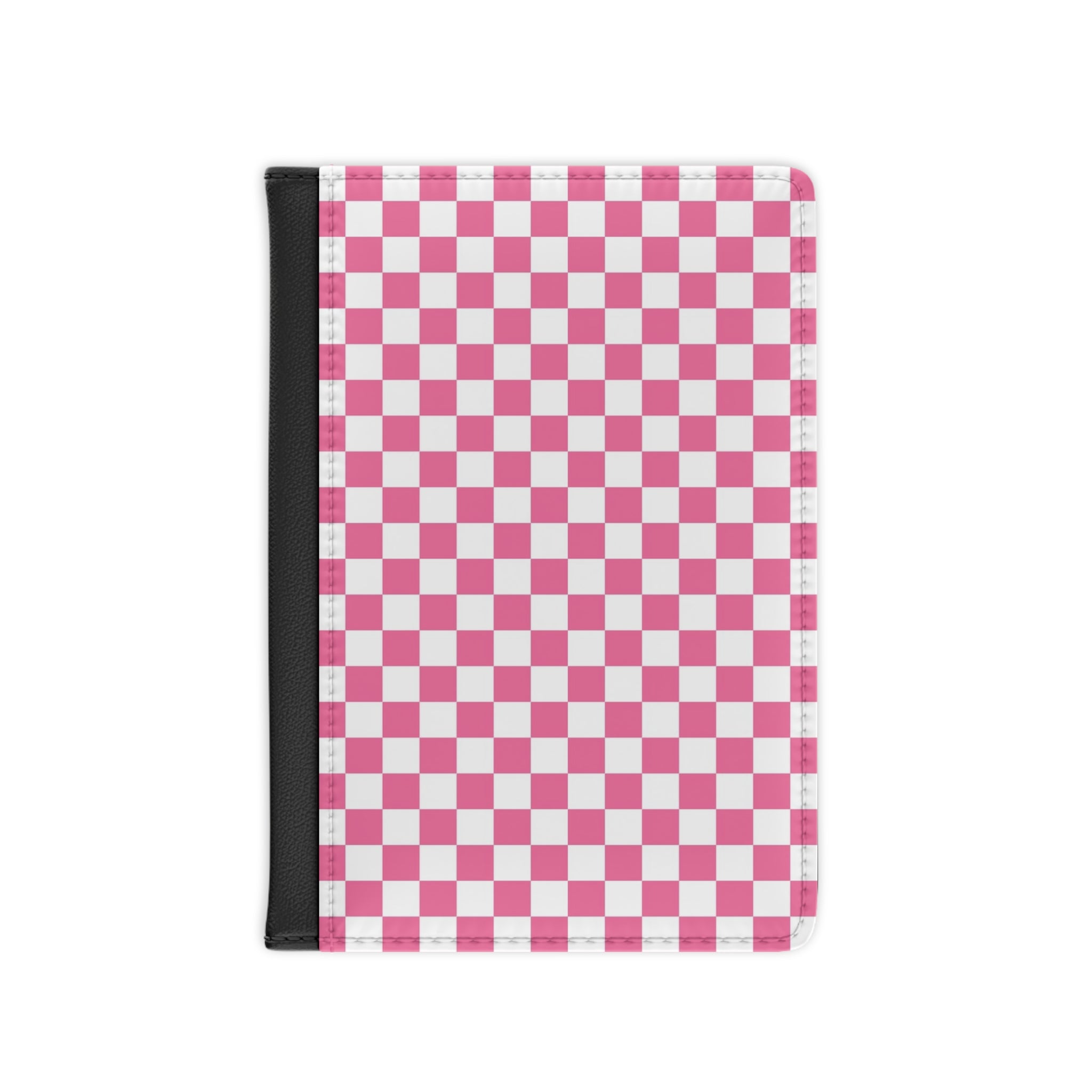Yuyushiki Pink Check Passport Cover, Artsulli - Art is Long, Life is Short, Accessories, Size, 3.9" x 5.8", Color, Black, , , 11809061644699778590