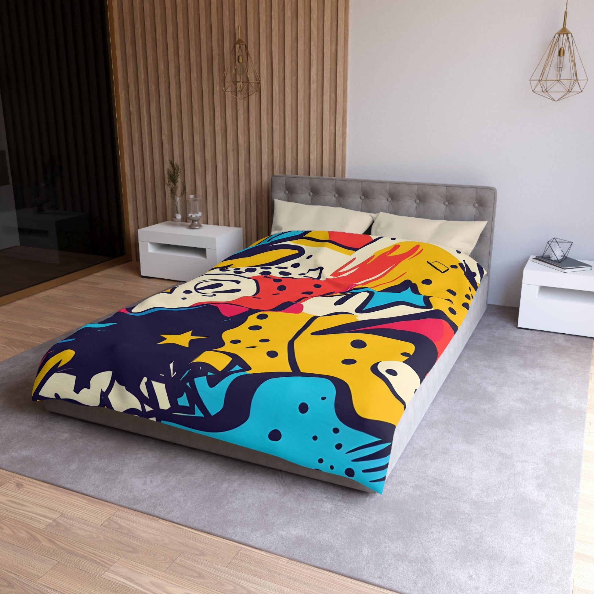 Comic x Pop Art Microfiber Duvet Cover, Artsulli - Art is Long, Life is Short, Home Decor, , , , , , , 