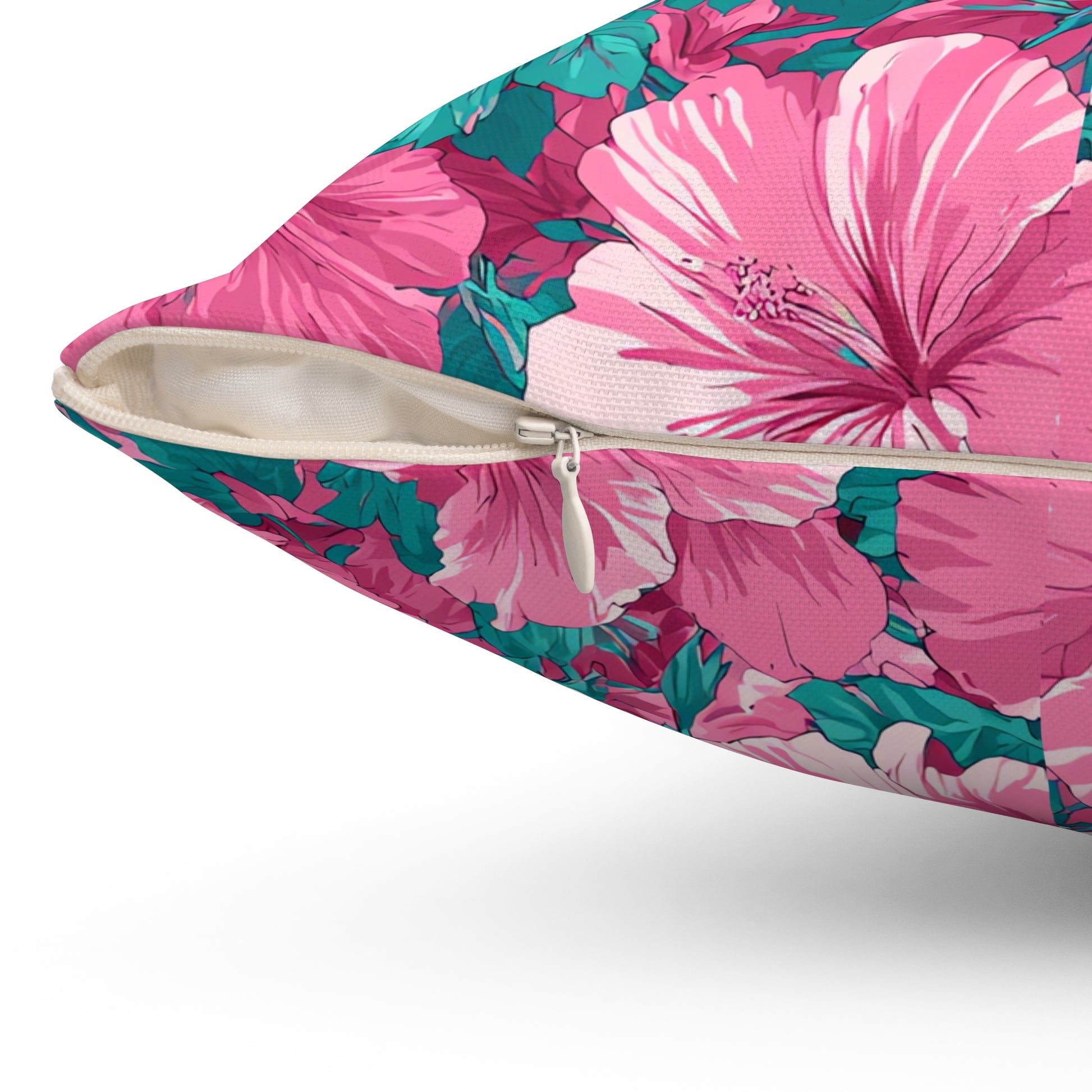 Flowerpunk Aloha Spun Polyester Square Pillow, Artsulli - Art is Long, Life is Short, Home Decor, , , , , , , 