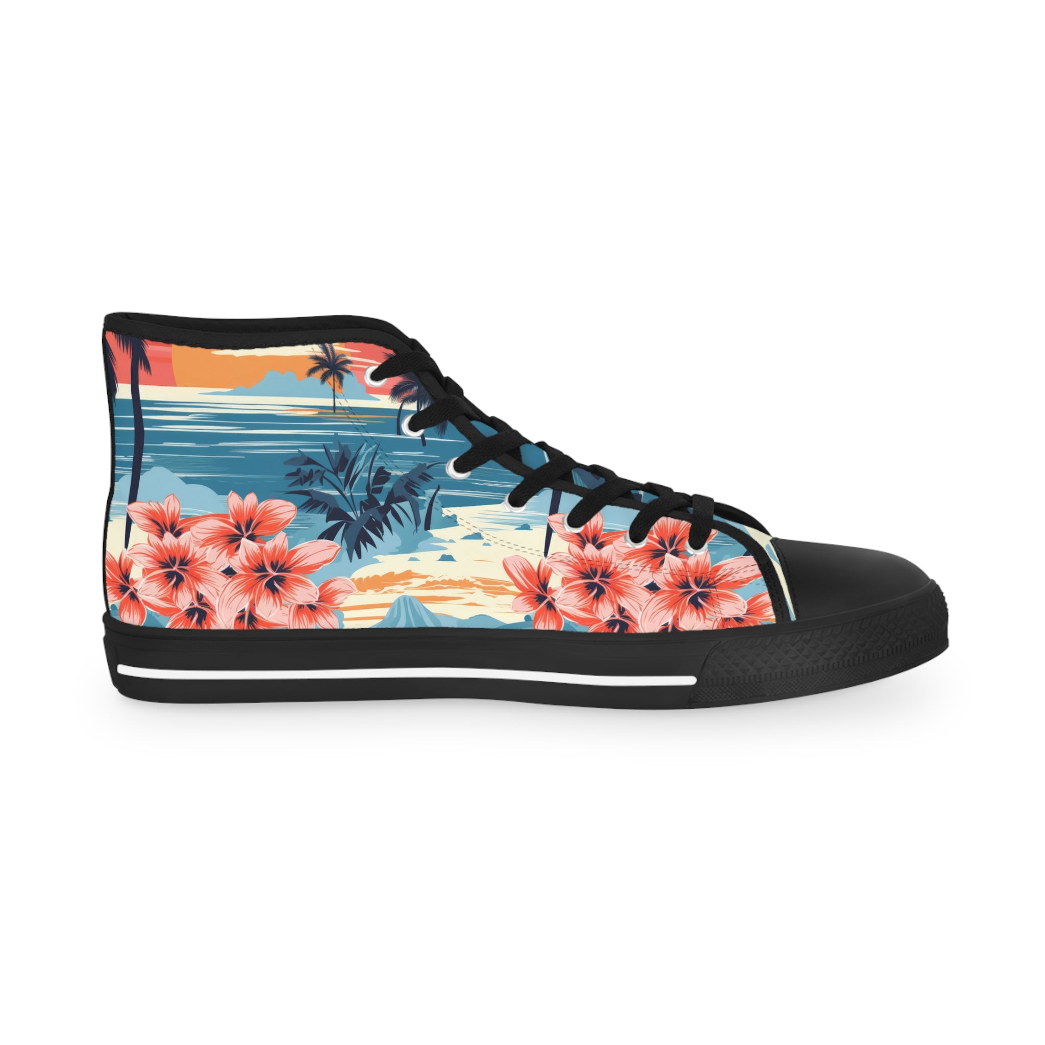Palm Beach Men's High Top Sneakers, Artsulli - Art is Long, Life is Short, Shoes, , , , , , , 