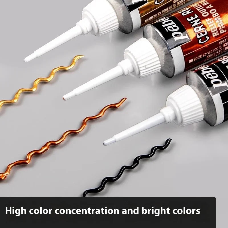 PEBEO Acrylic Paint 20 ML Waterproof Acrylic Paint Tube Wood/Canvas/Fabric Painting Rich Glass Pigments Artist Drawing Supplies