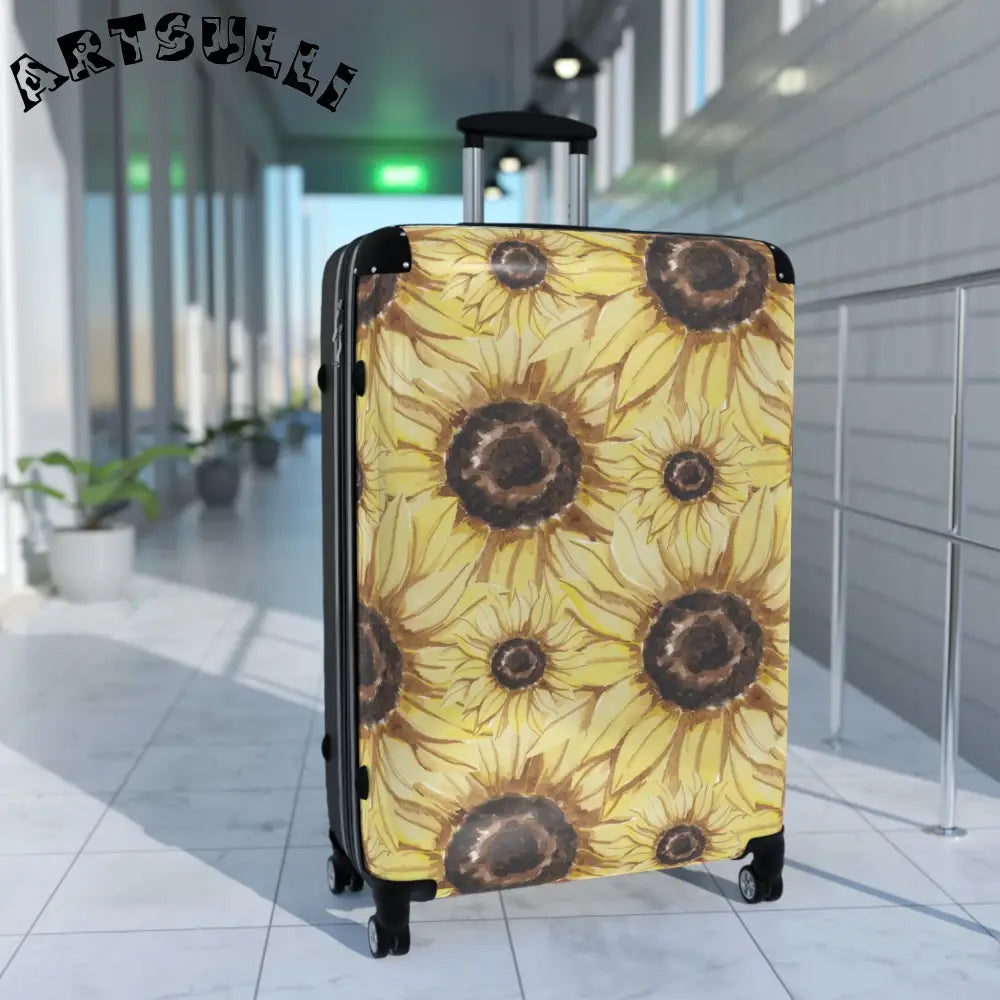 JAKKOUTTHEBXX Retro Anime Sunflower Suitcase JAKKOUTTHEBXX Artsulli