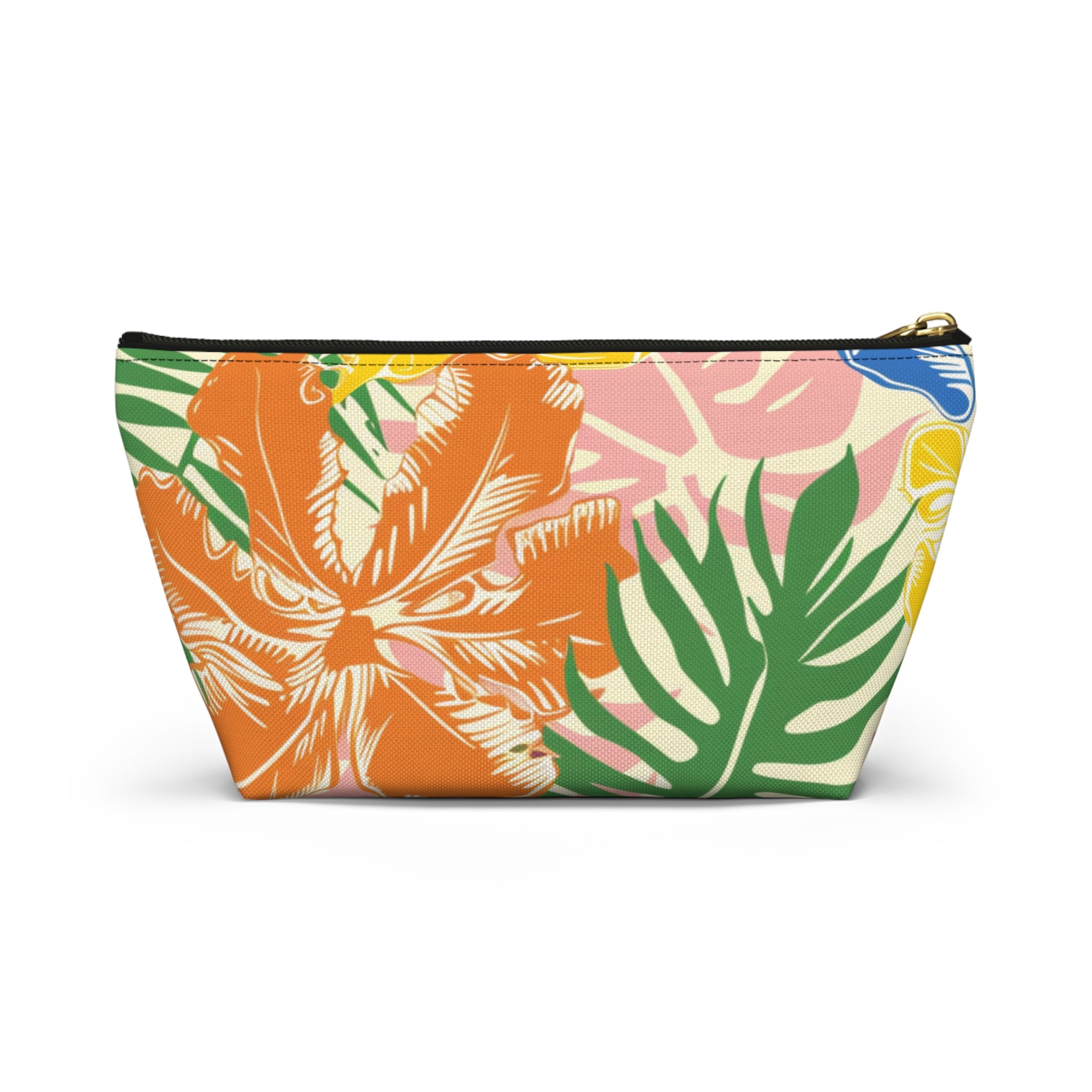 Blooming Tropical Flowers Accessory Pouch w T-bottom, Artsulli - Art is Long, Life is Short, Bags, , , , , , , 