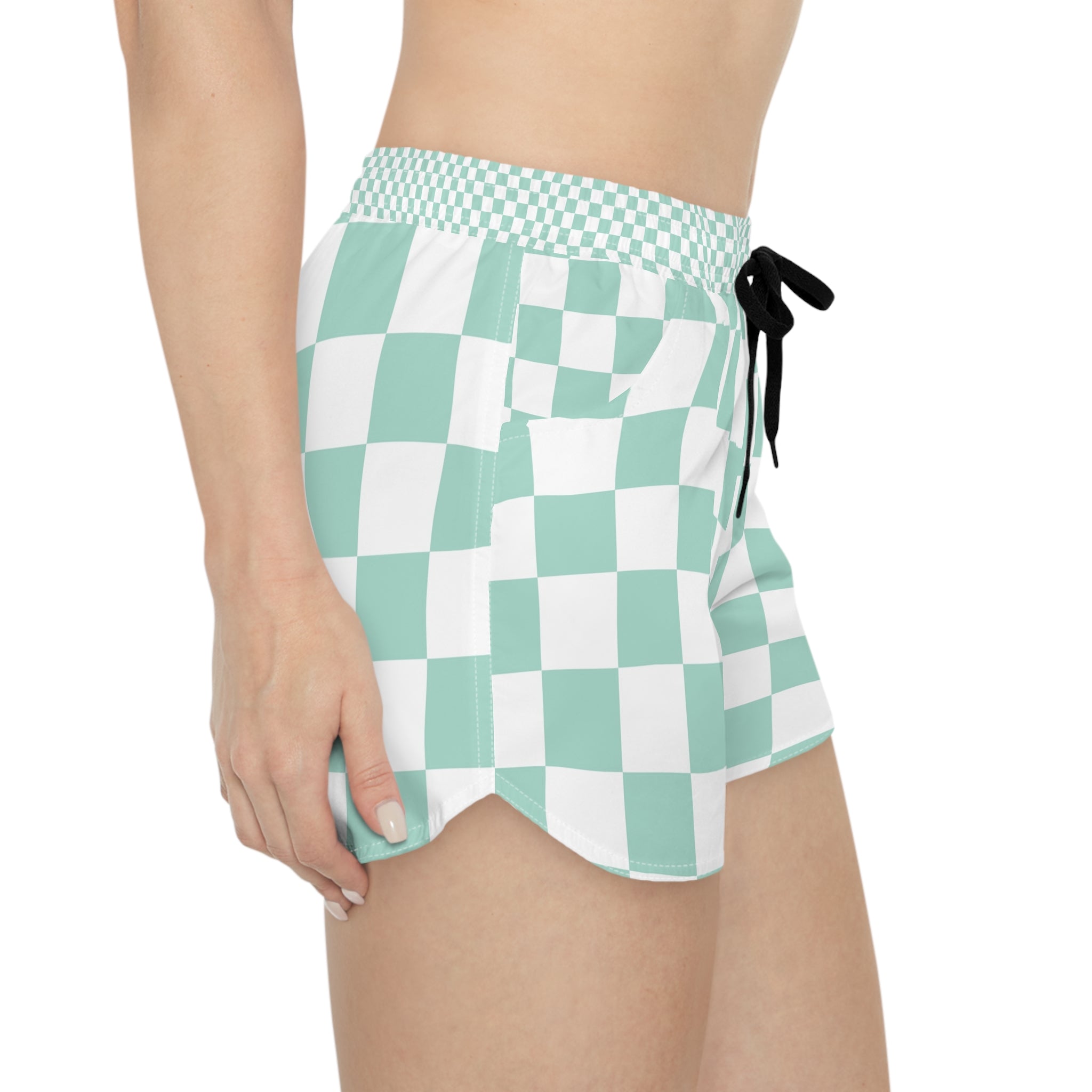 Chessboard Women's Casual Shorts (AOP), Artsulli - Art is Long, Life is Short, All Over Prints, , , , , , , 