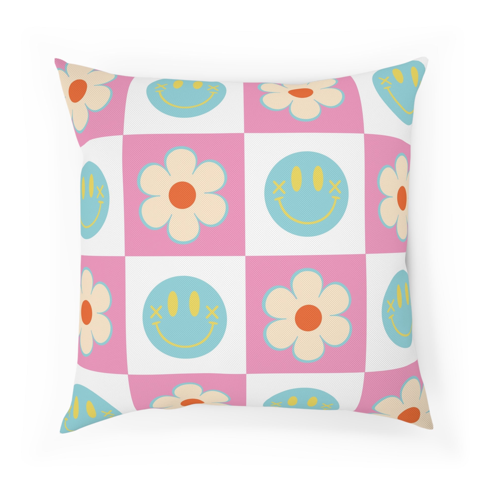 Madotsukis Grin Bloom II Cushion, Artsulli - Art is Long, Life is Short, Home Decor, Size, 18.1" × 18.1", , , , , 28827666171984444264
