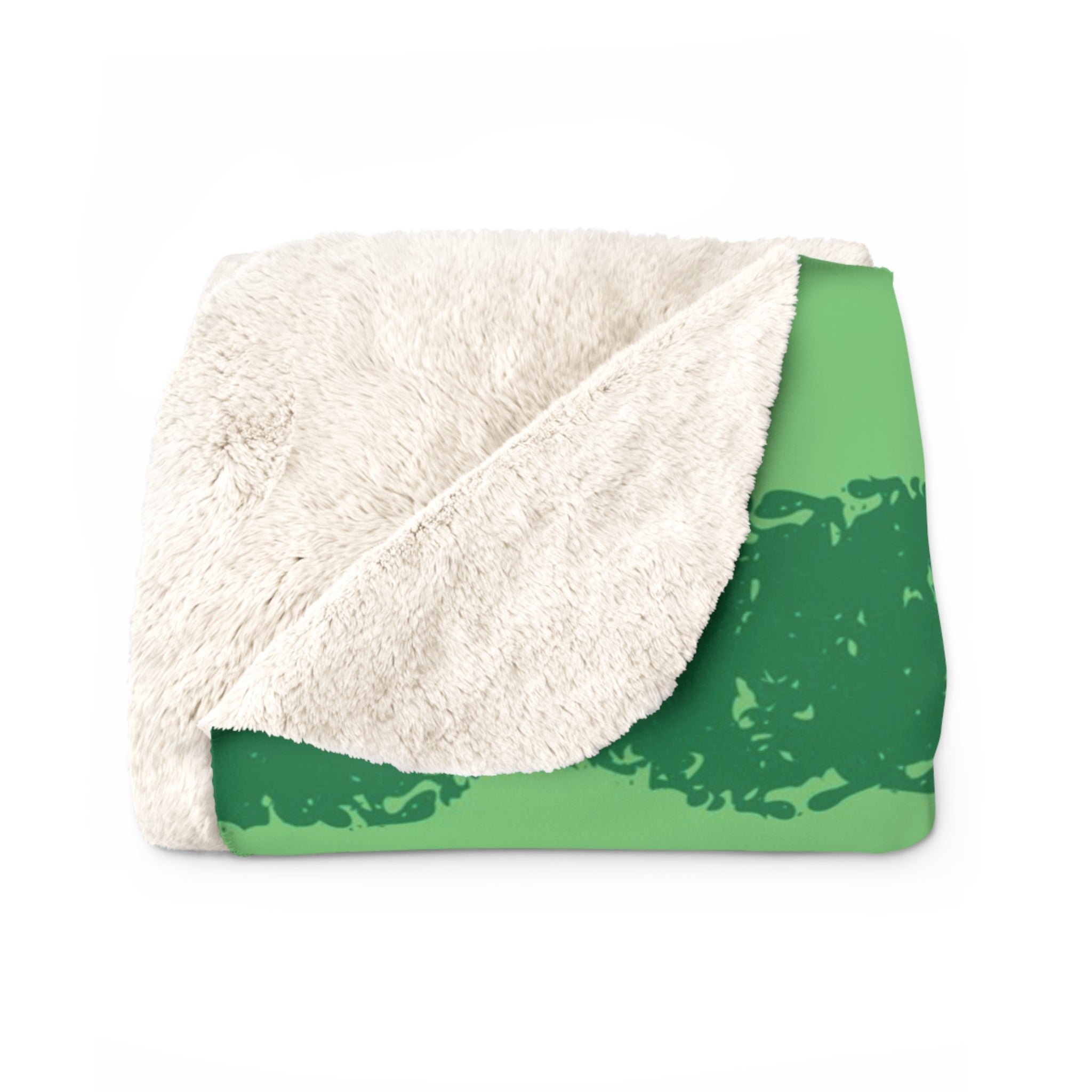 Watermelon Green Sherpa Fleece Blanket, Artsulli - Art is Long, Life is Short, Home Decor, , , , , , , 