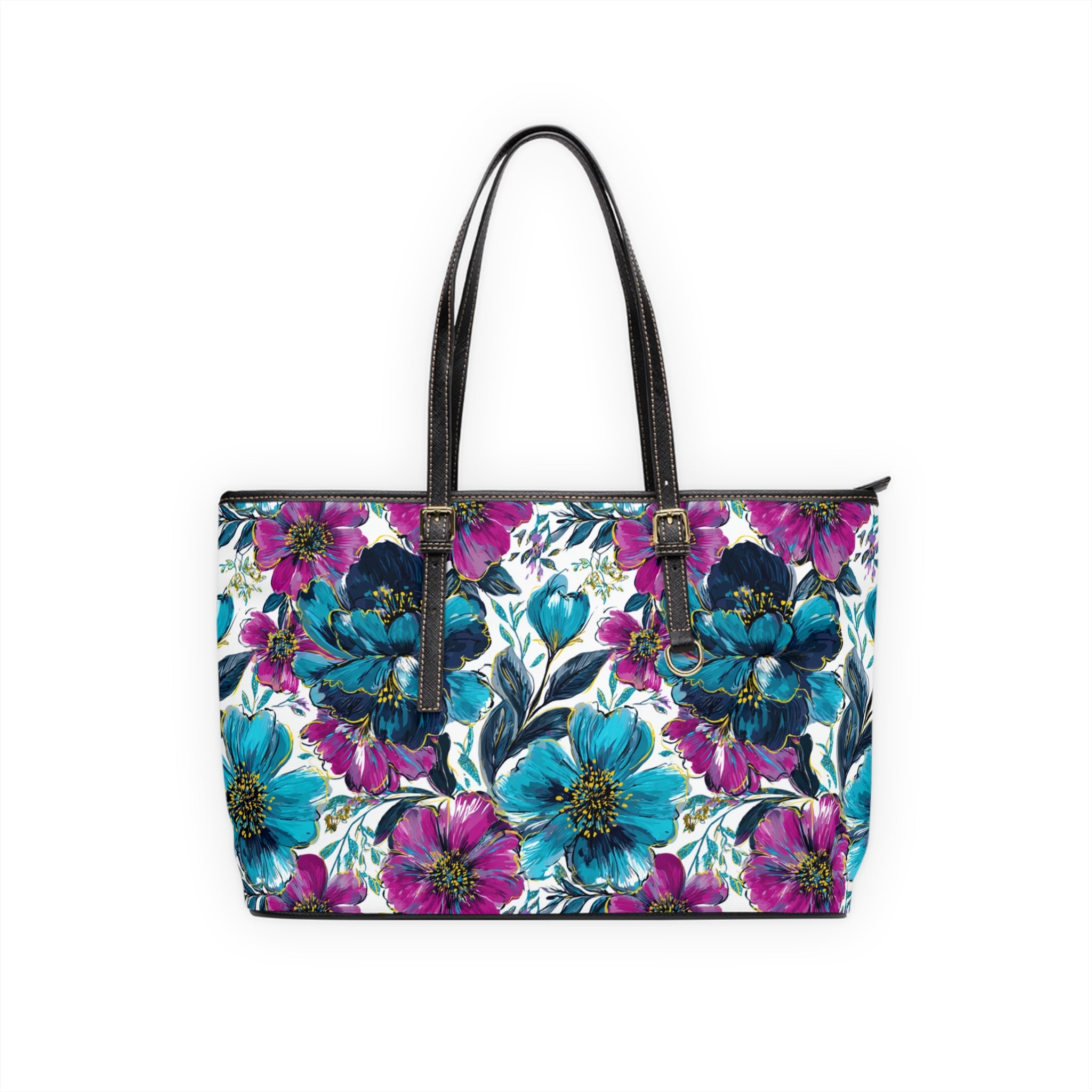 PU Leather Shoulder Bag, Artsulli - Art is Long, Life is Short, Bags, Size, 17" x 11", Color, Black, , , 15411922403943277419