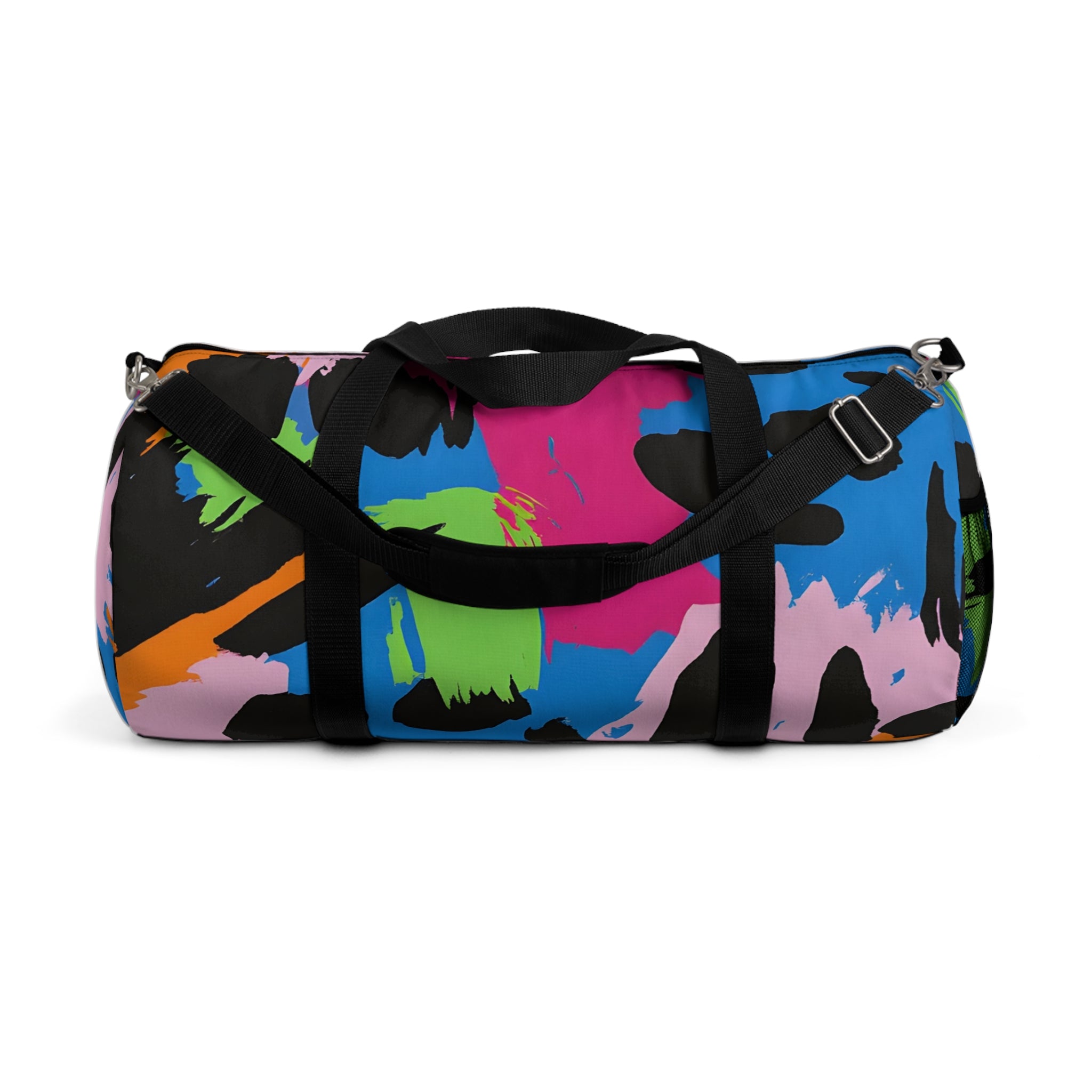 90s Neon II Duffel Bag, Artsulli - Art is Long, Life is Short, Bags, Size, Large, , , , , 19532623089991436640