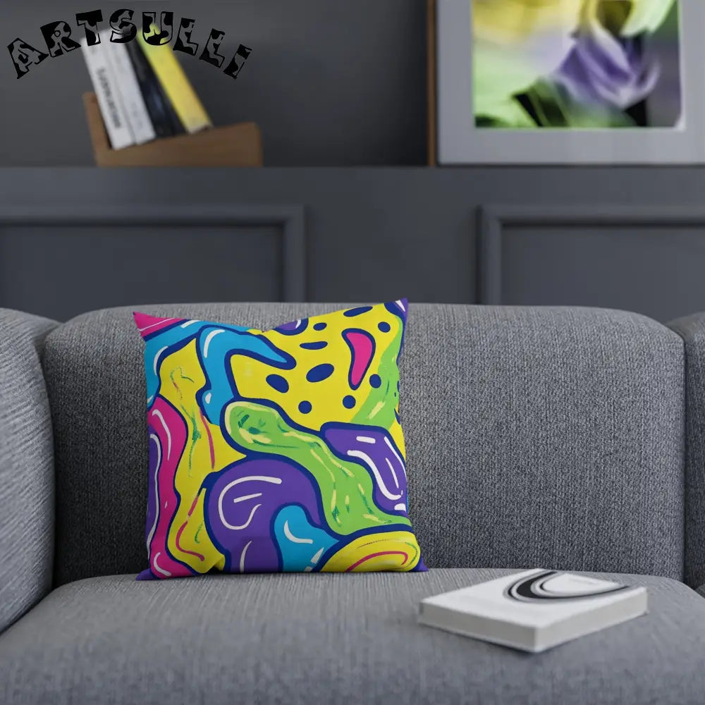 JAKKOUTTHEBXX Colorful Abstract Art Cotton Drill Pillow 2025