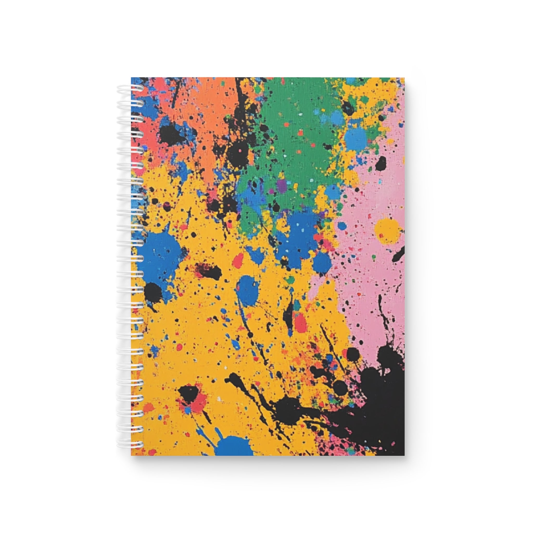 The Colors Of Paint Splatter Spiral Notebook, Artsulli - Art is Long, Life is Short, Paper products, Size, One Size, , , , , 12636990280648