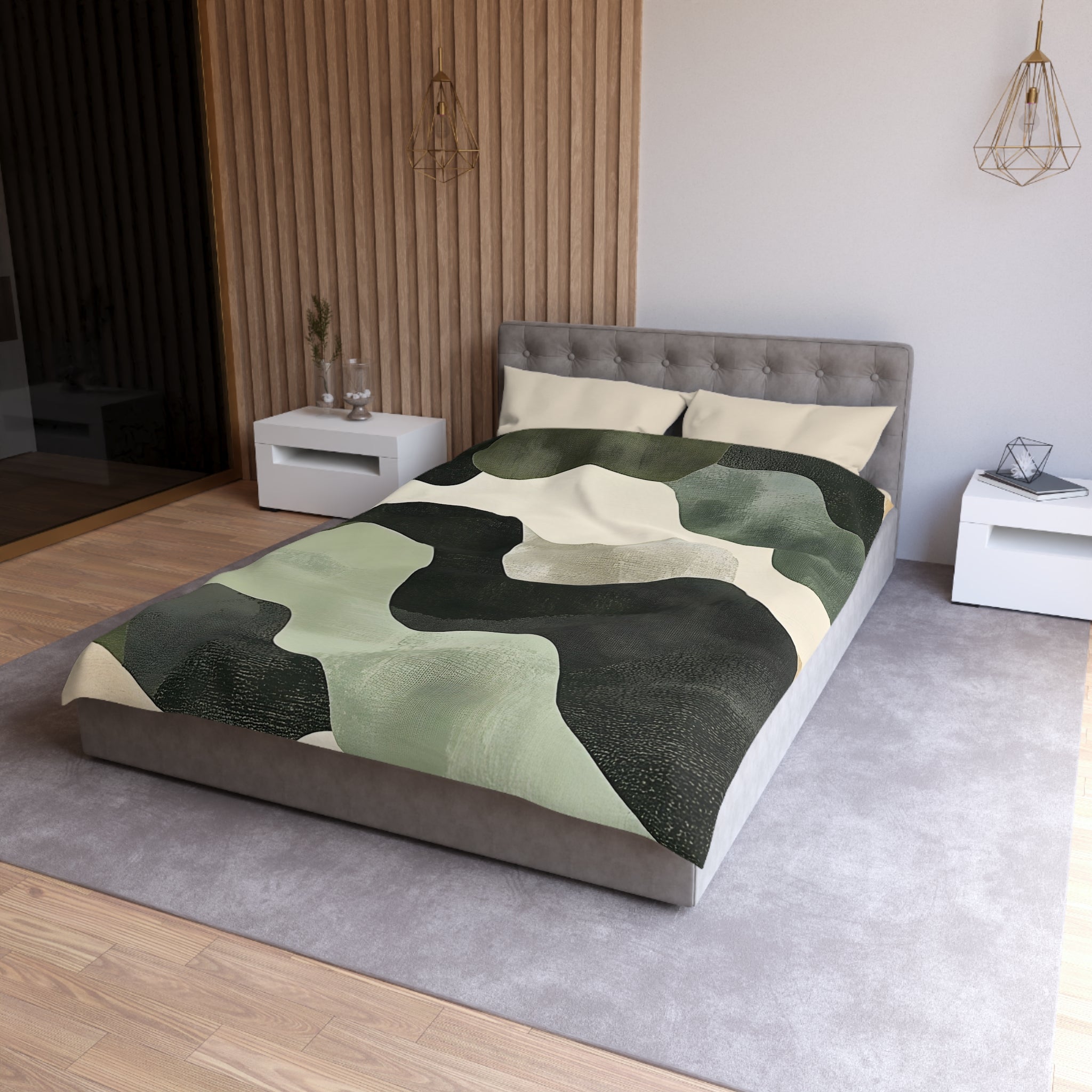 Camo Art Microfiber Duvet Cover, Artsulli - Art is Long, Life is Short, Home Decor, , , , , , , 
