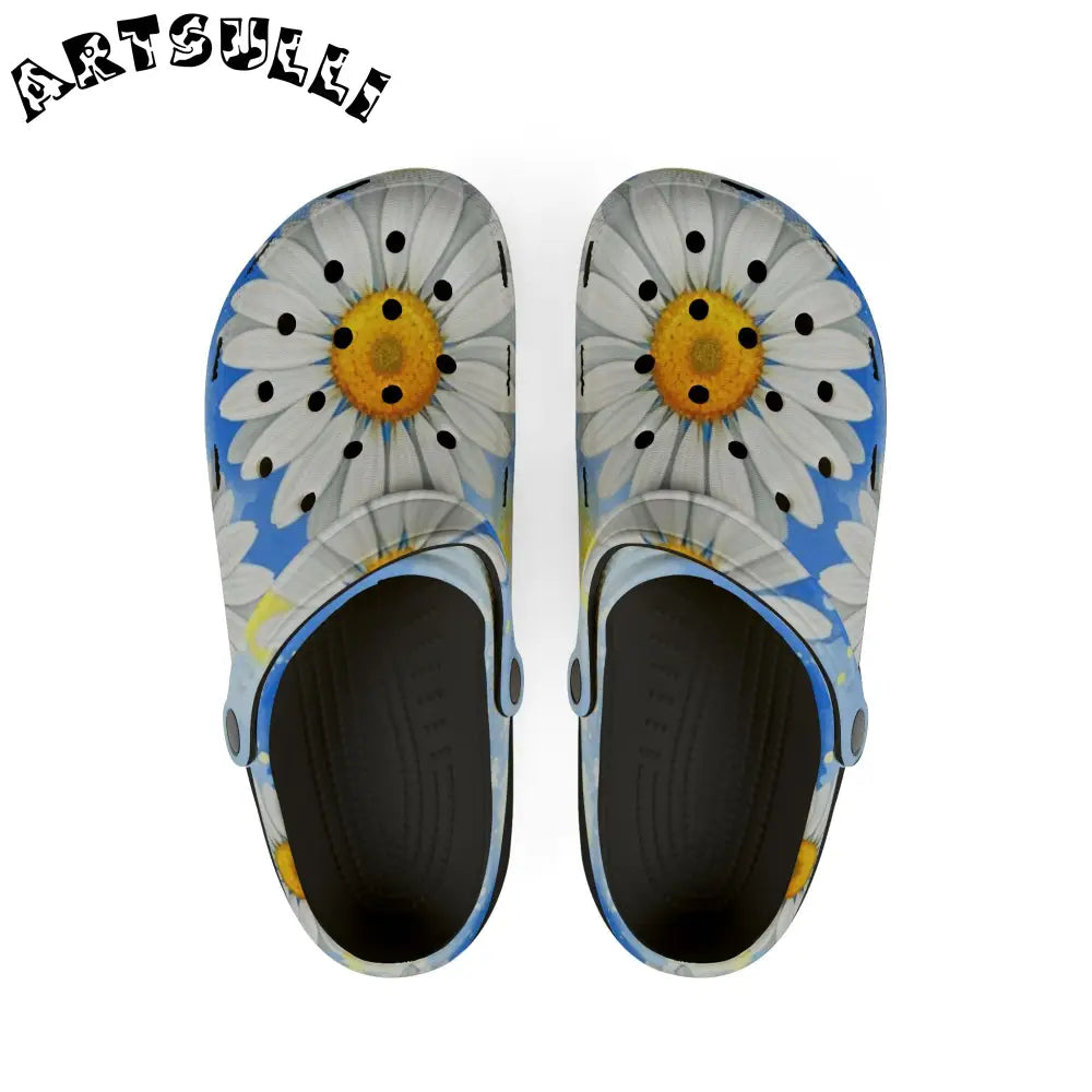 JAKKOUTTHEBXX Daisies EVA Foam Rubber Shoes (AOP) JAKKOUTTHEBXX