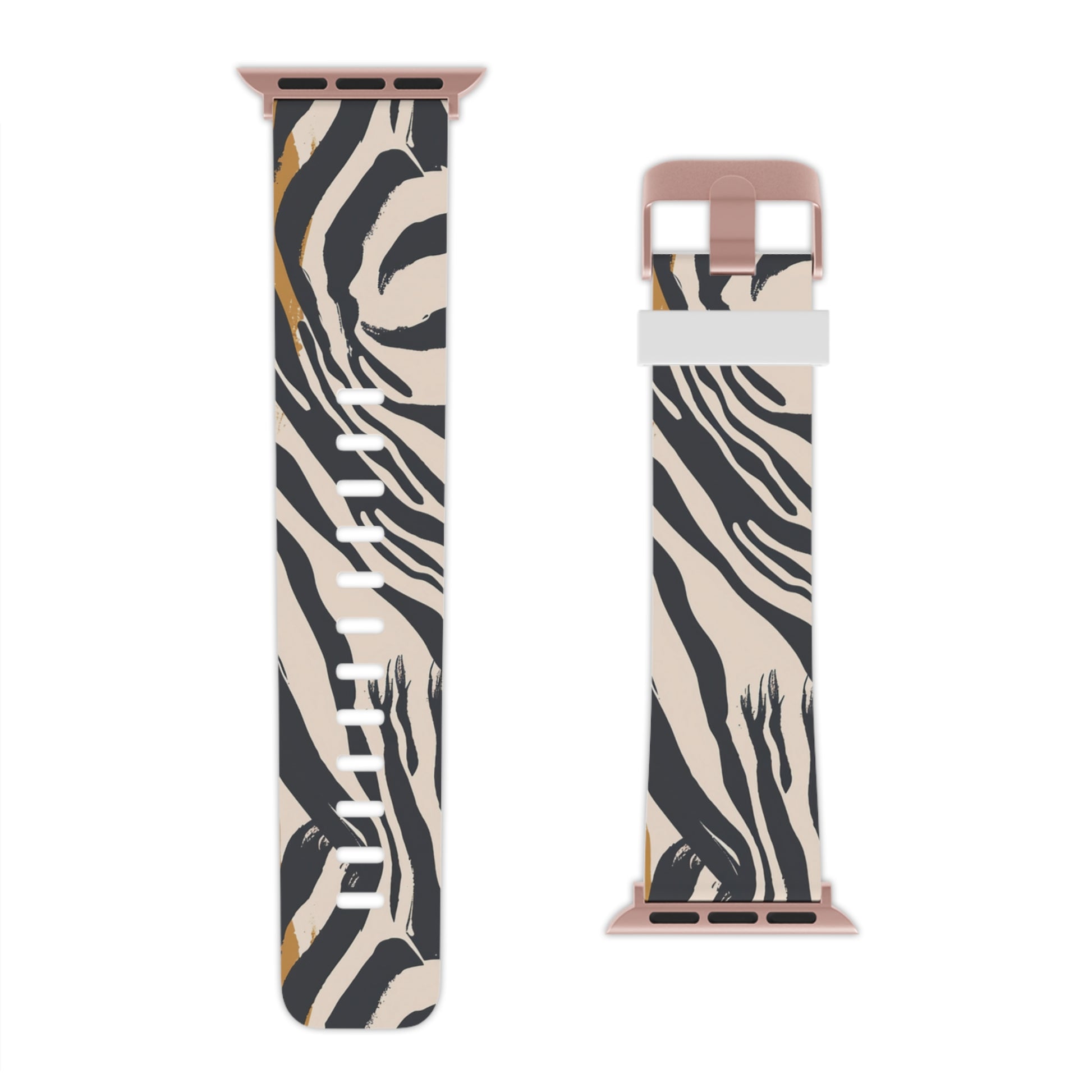 Beige Zebra Jungle Flats Watch Band for Apple Watch, Artsulli - Art is Long, Life is Short, Accessories, , , , , , , 