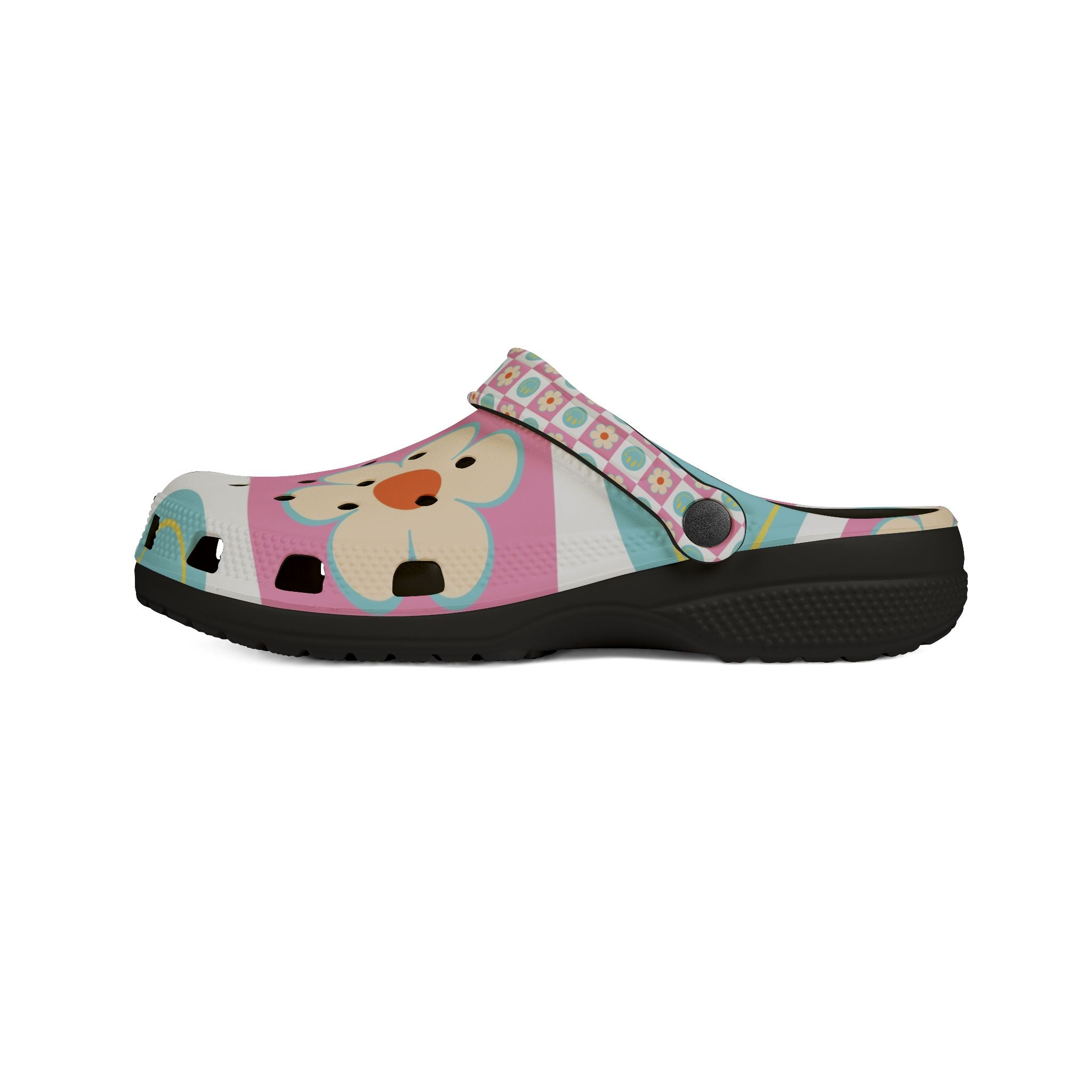 Madotsukis Grin Bloom EVA Foam Rubber Shoes (AOP), Artsulli - Art is Long, Life is Short, Shoes, , , , , , , 