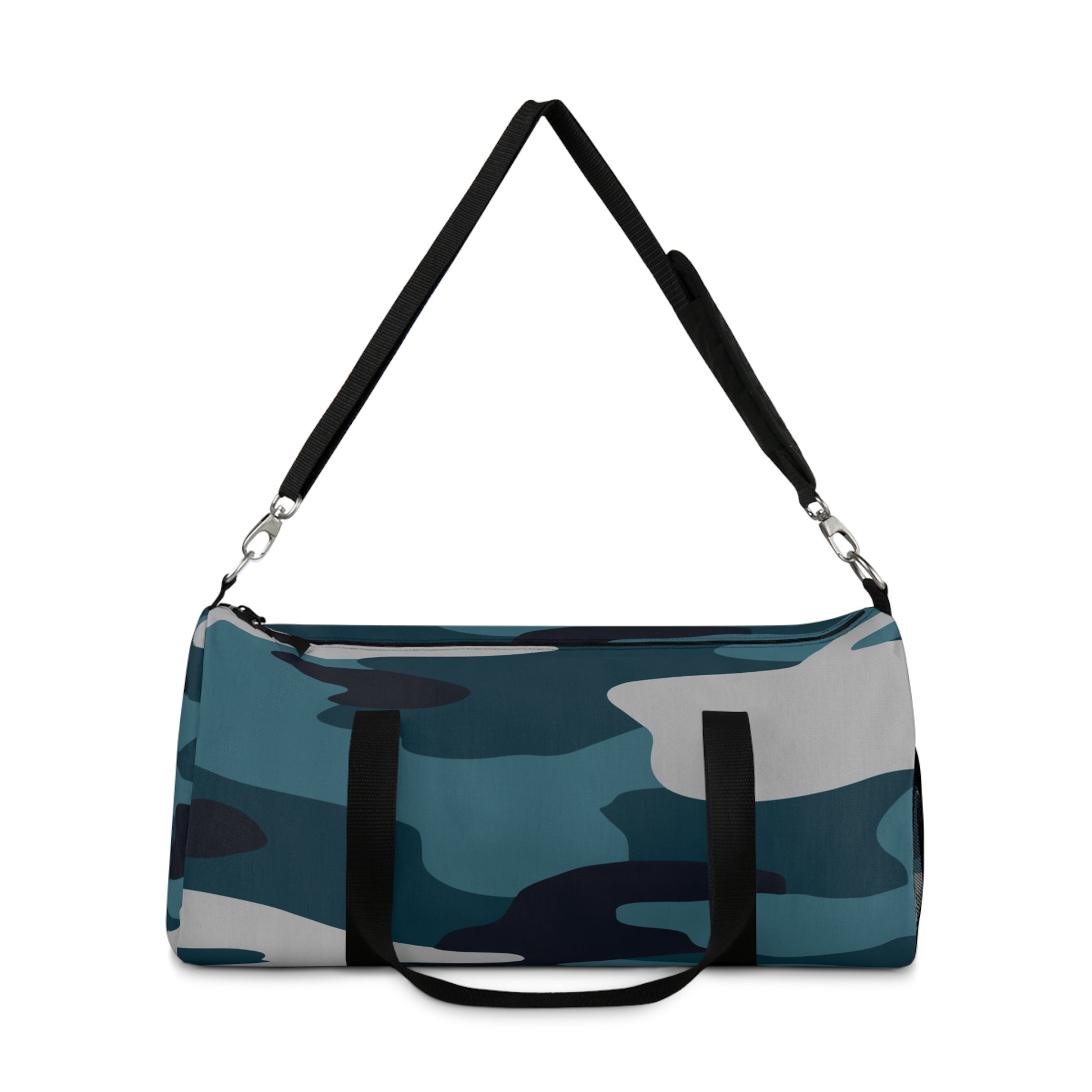 Blue Camouflage Duffel Bag, Artsulli - Art is Long, Life is Short, Bags, , , , , , , 