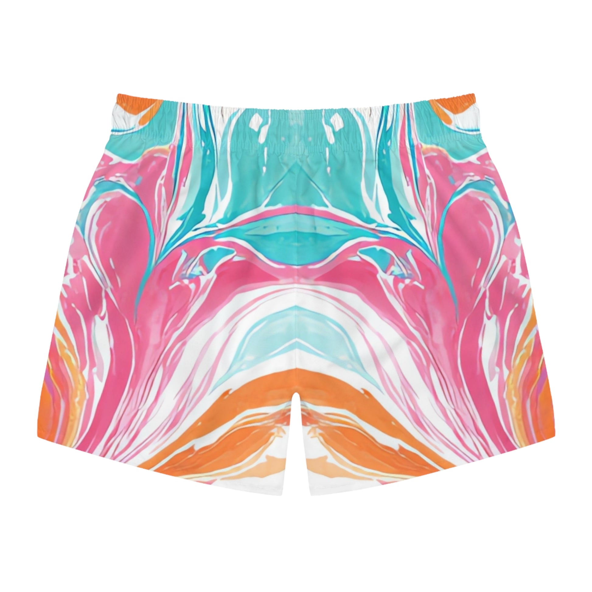 Liquid Pastel Spill Multi-Color Swim Trunks (AOP), Artsulli - Art is Long, Life is Short, All Over Prints, , , , , , , 