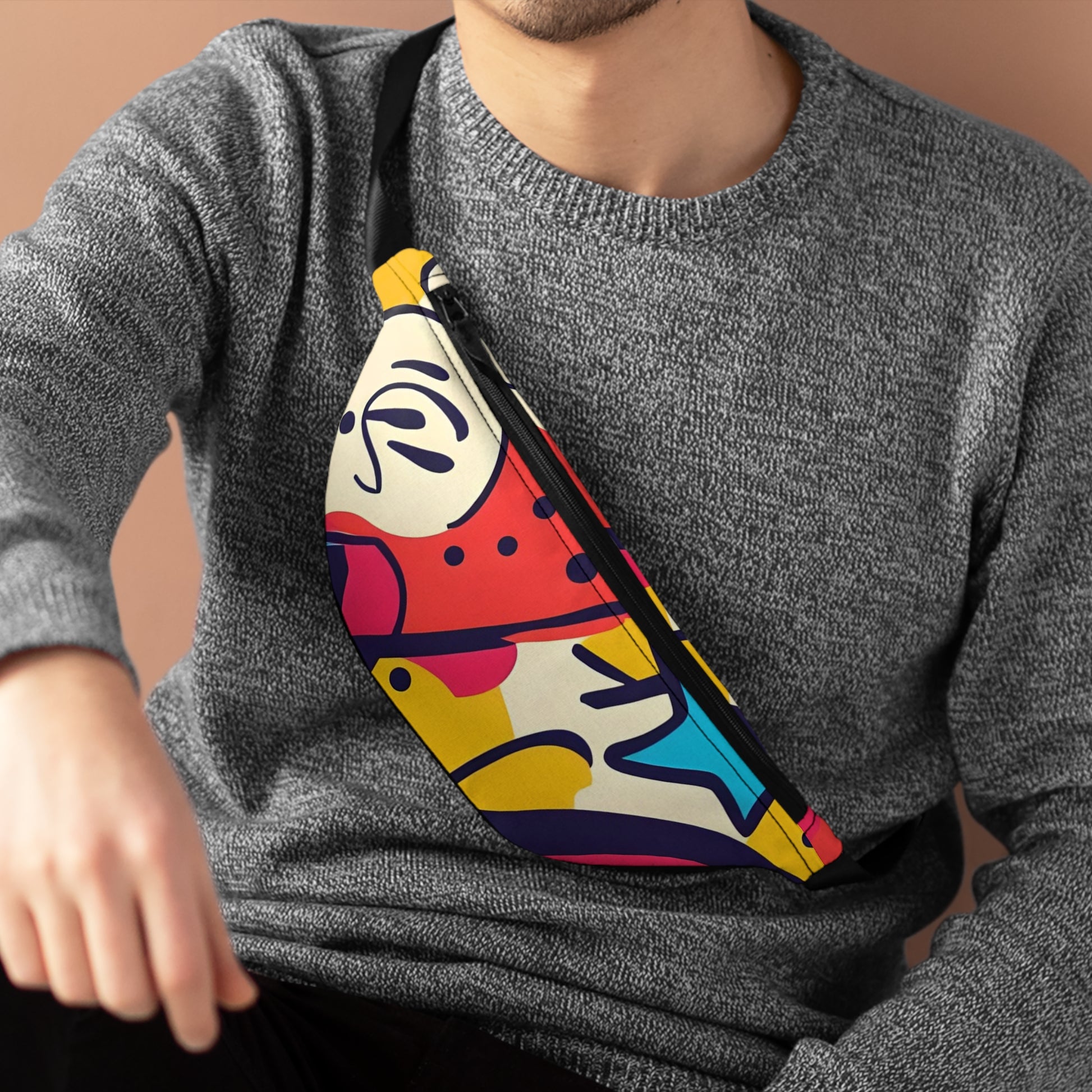 Comic x Pop Art Fanny Pack, Artsulli - Art is Long, Life is Short, Bags, , , , , , , 