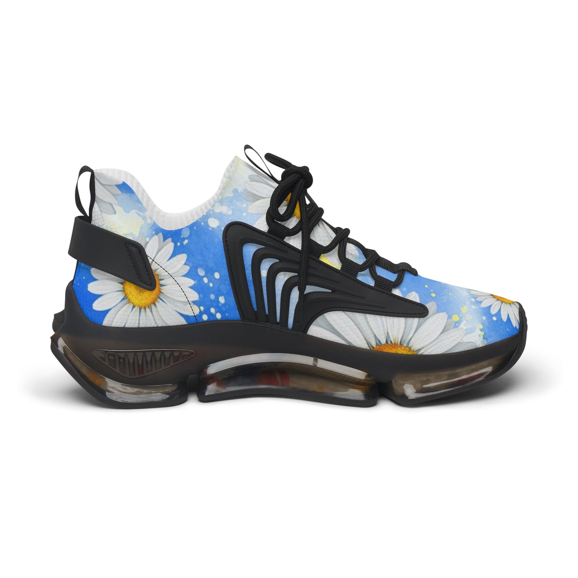 Daisies Women's Mesh Sneakers, Artsulli - Art is Long, Life is Short, Shoes, , , , , , , 