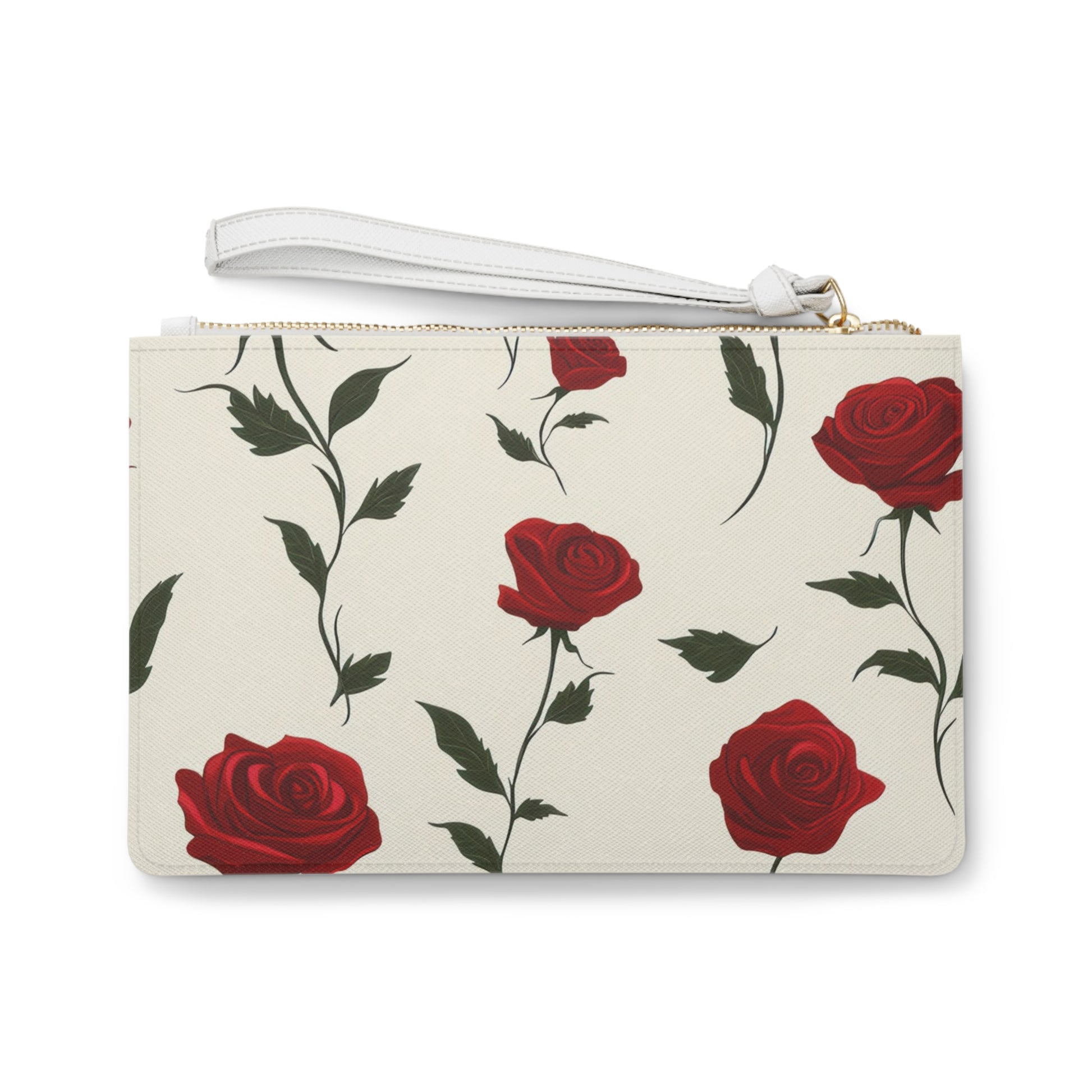 Red Roses Clutch Bag, Artsulli - Art is Long, Life is Short, Bags, , , , , , , 