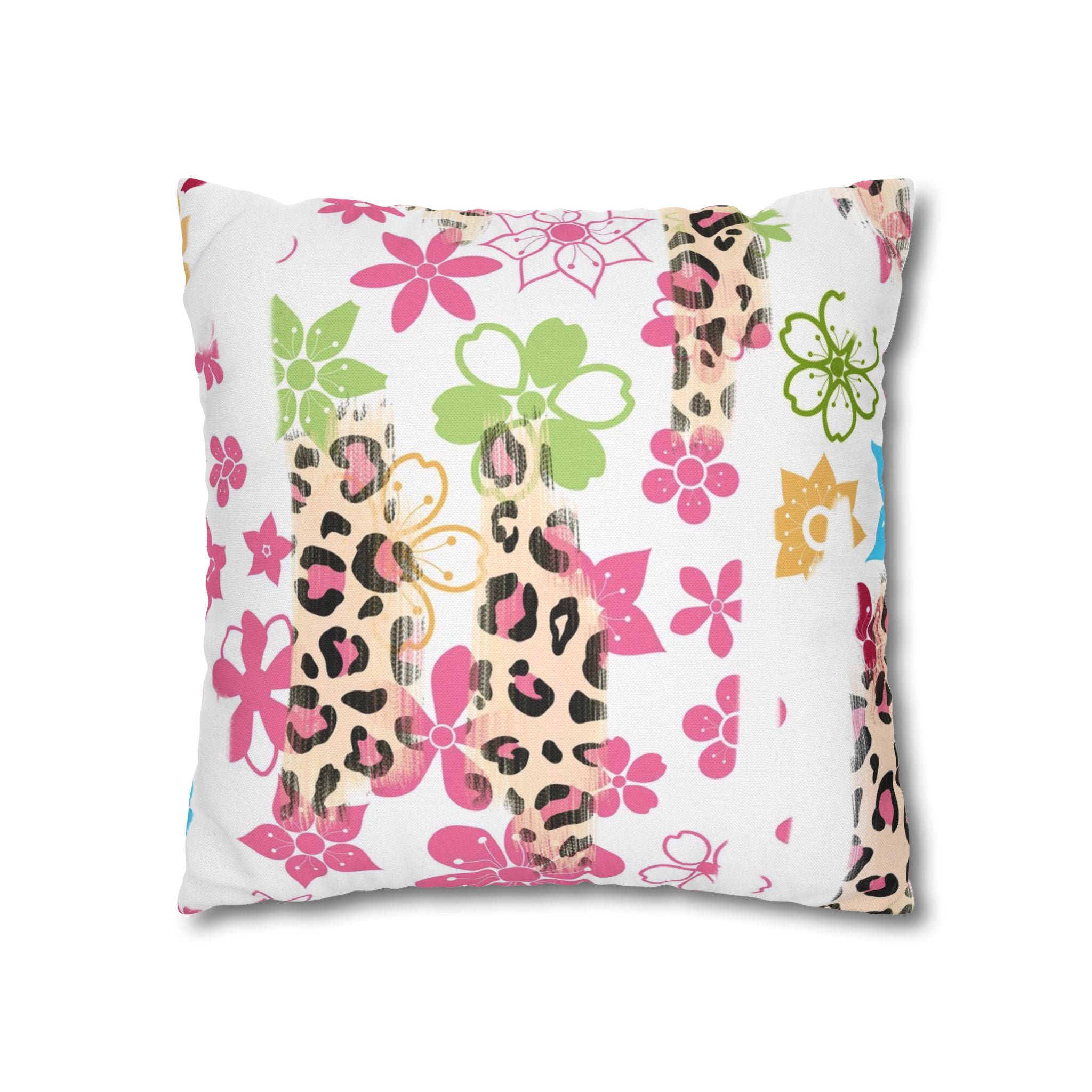 Spun Polyester Square Pillowcase
