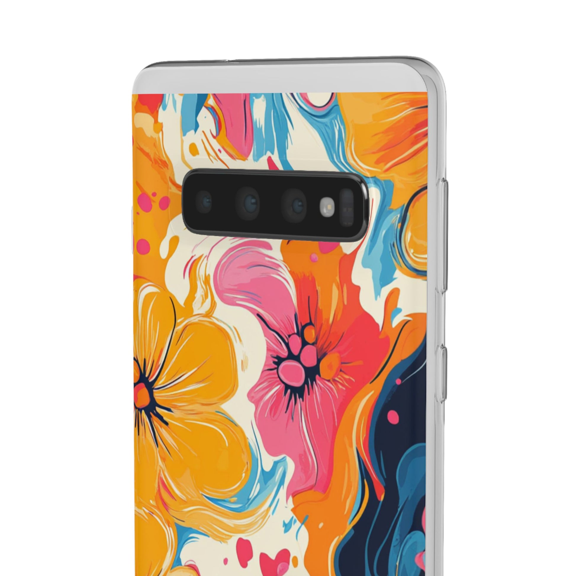 Vibrant Abstract Floral Flexi Case, Artsulli - Art is Long, Life is Short, Phone Case, , , , , , , 
