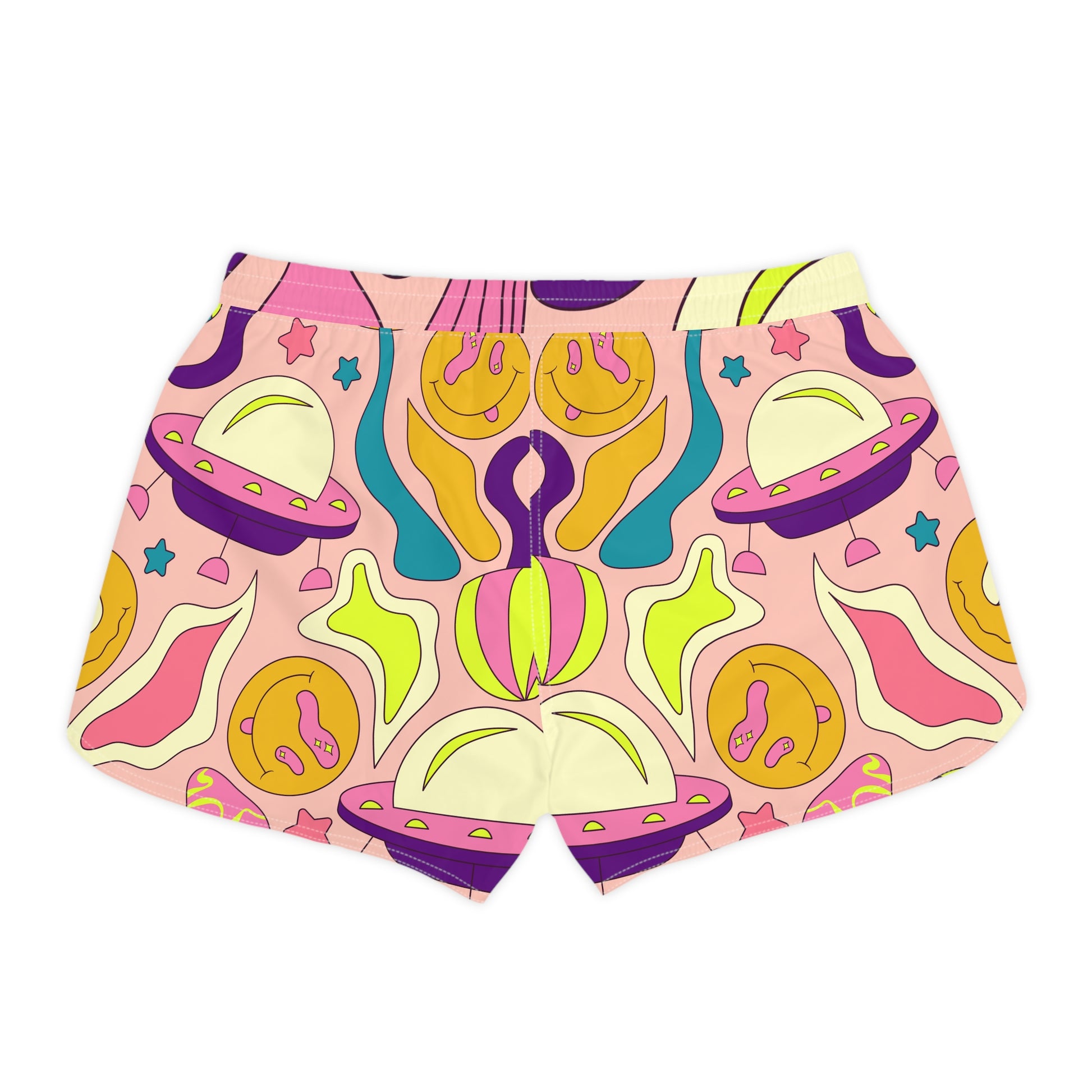 Trippy Spaceships Women's Casual Shorts (AOP), Artsulli - Art is Long, Life is Short, All Over Prints, , , , , , , 