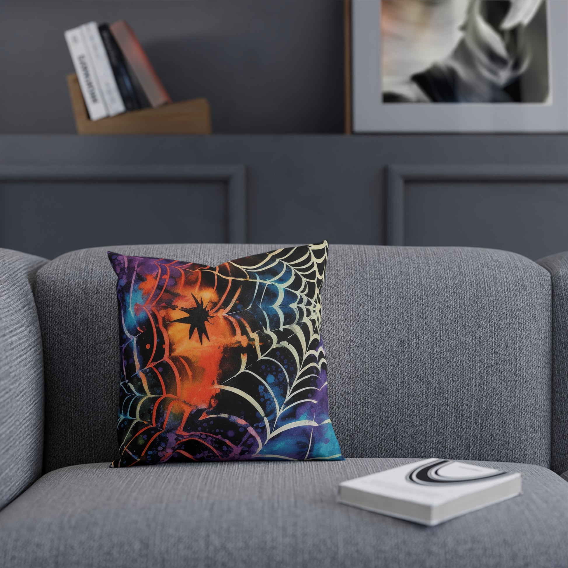 Spider Web Tie Dye Cushion, Artsulli - Art is Long, Life is Short, Home Decor, , , , , , , 