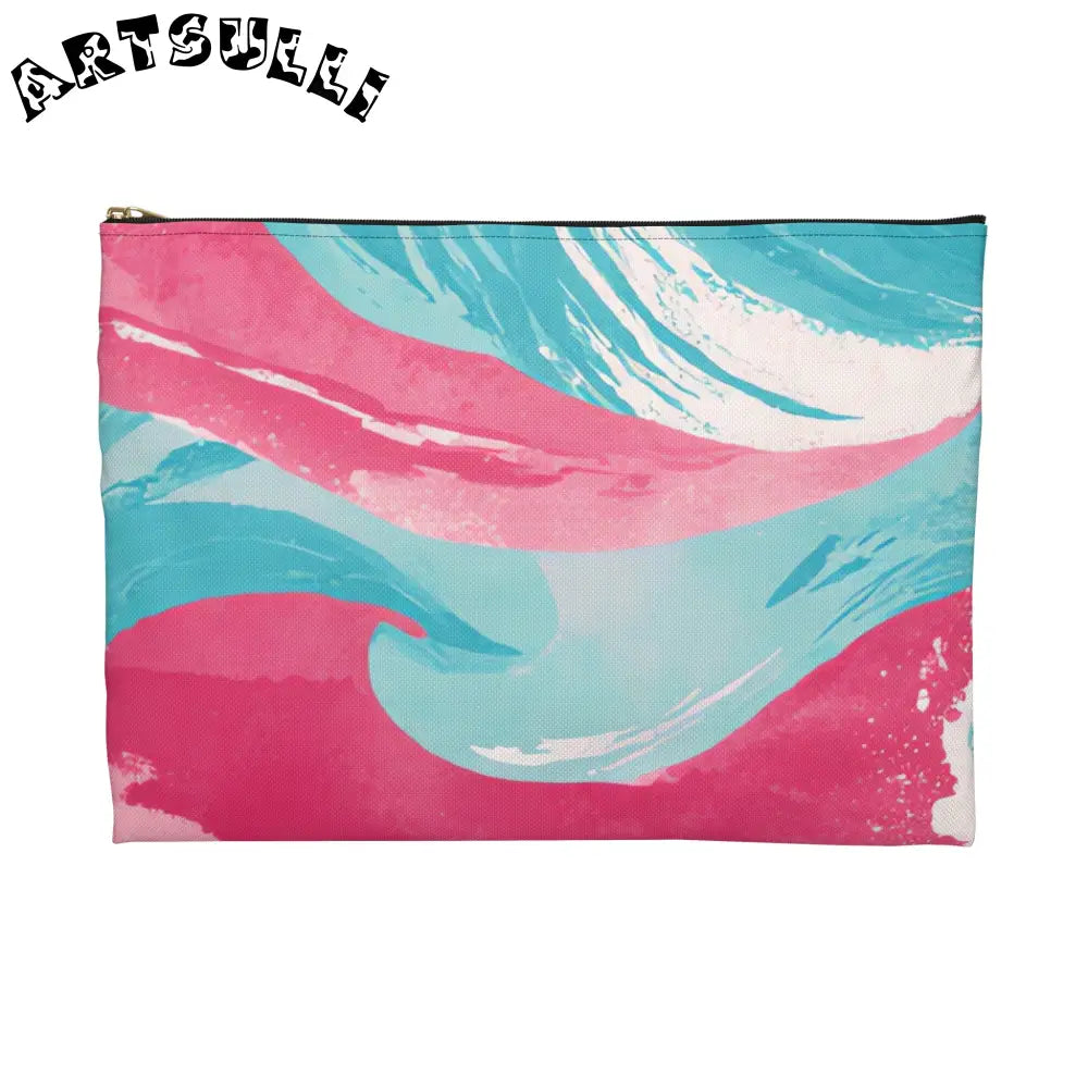 JAKKOUTTHEBXX The Great Pastelwave Pink and Blue Accessory Pouch