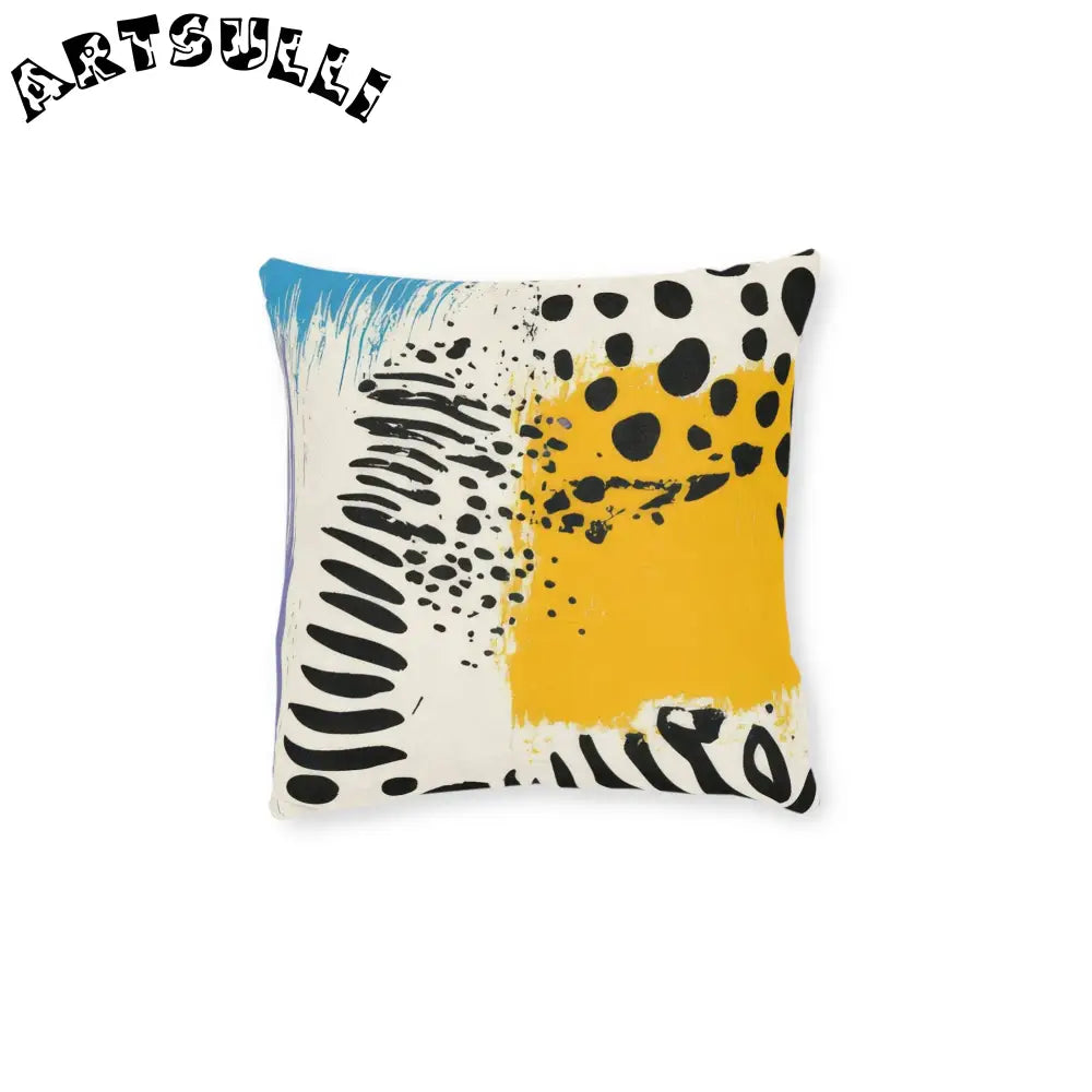 JAKKOUTTHEBXX Rae Zebra Rhapsody Square Pillow JAKKOUTTHEBXX