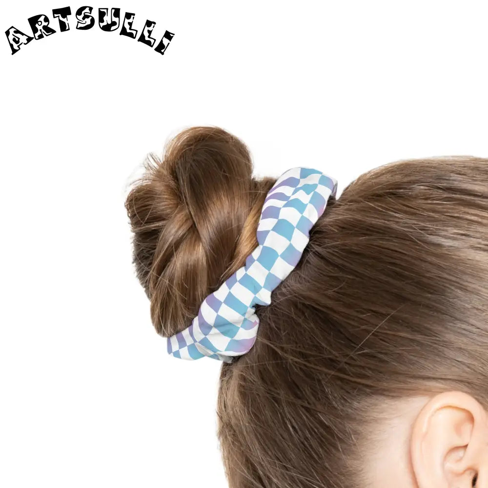 JAKKOUTTHEBXX Vaporwave Check Scrunchie JAKKOUTTHEBXX Artsulli - Art