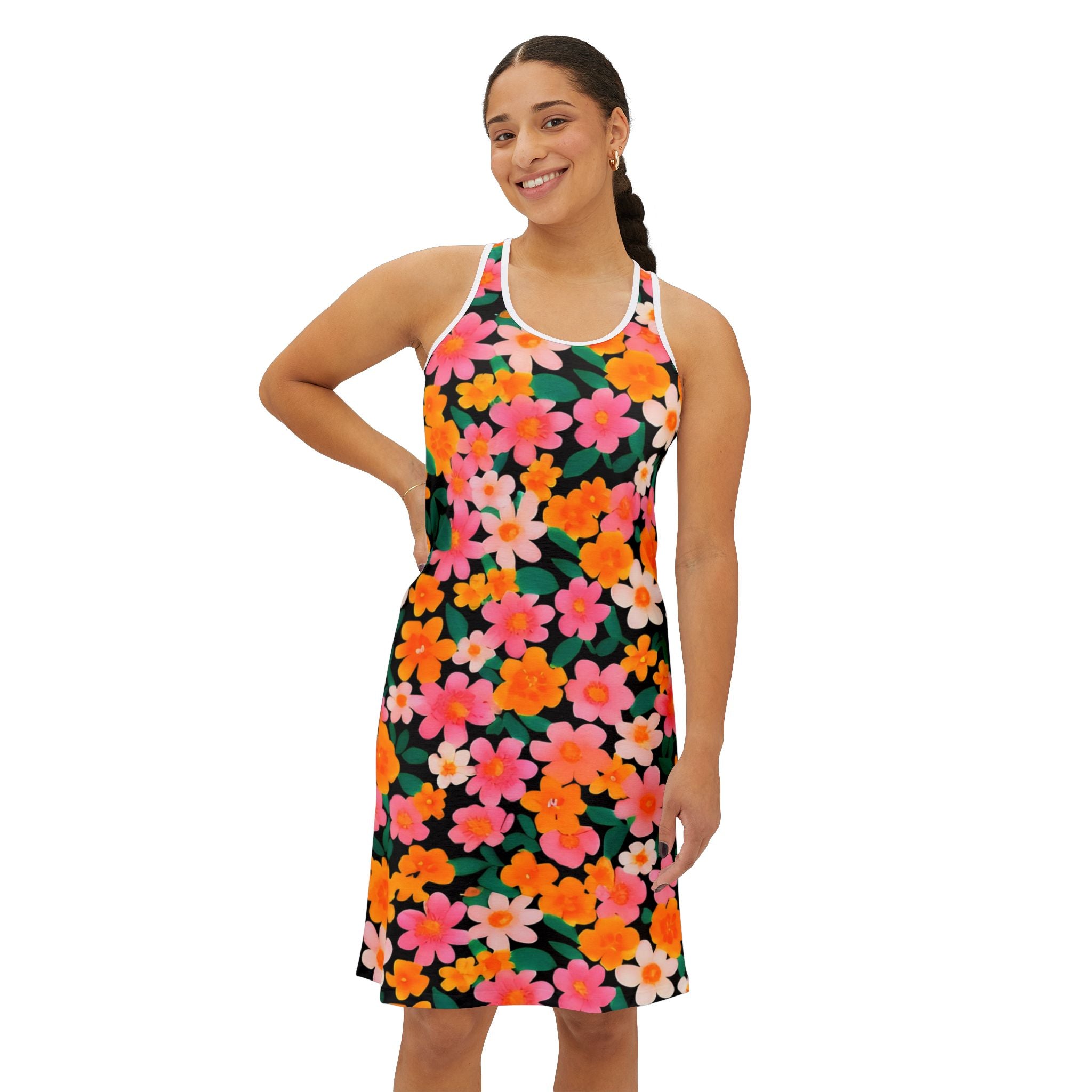 Women's Racerback Dress (AOP), Artsulli - Art is Long, Life is Short, Tank Top, , , , , , , 
