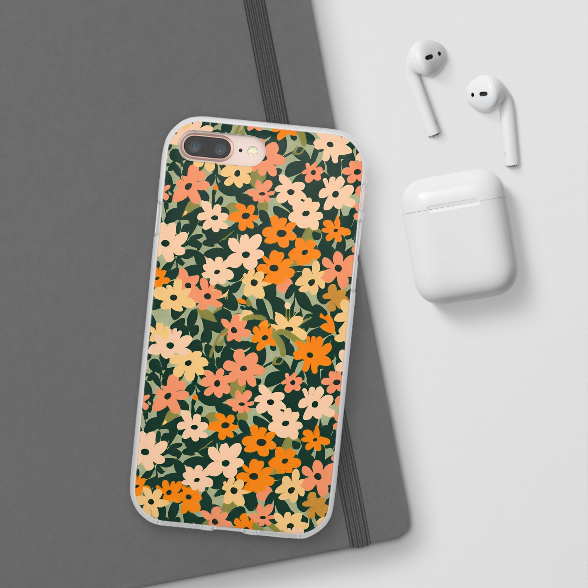 Vibrant Floral Clear Phone Case, Artsulli - Art is Long, Life is Short, Phone Case, , , , , , , 