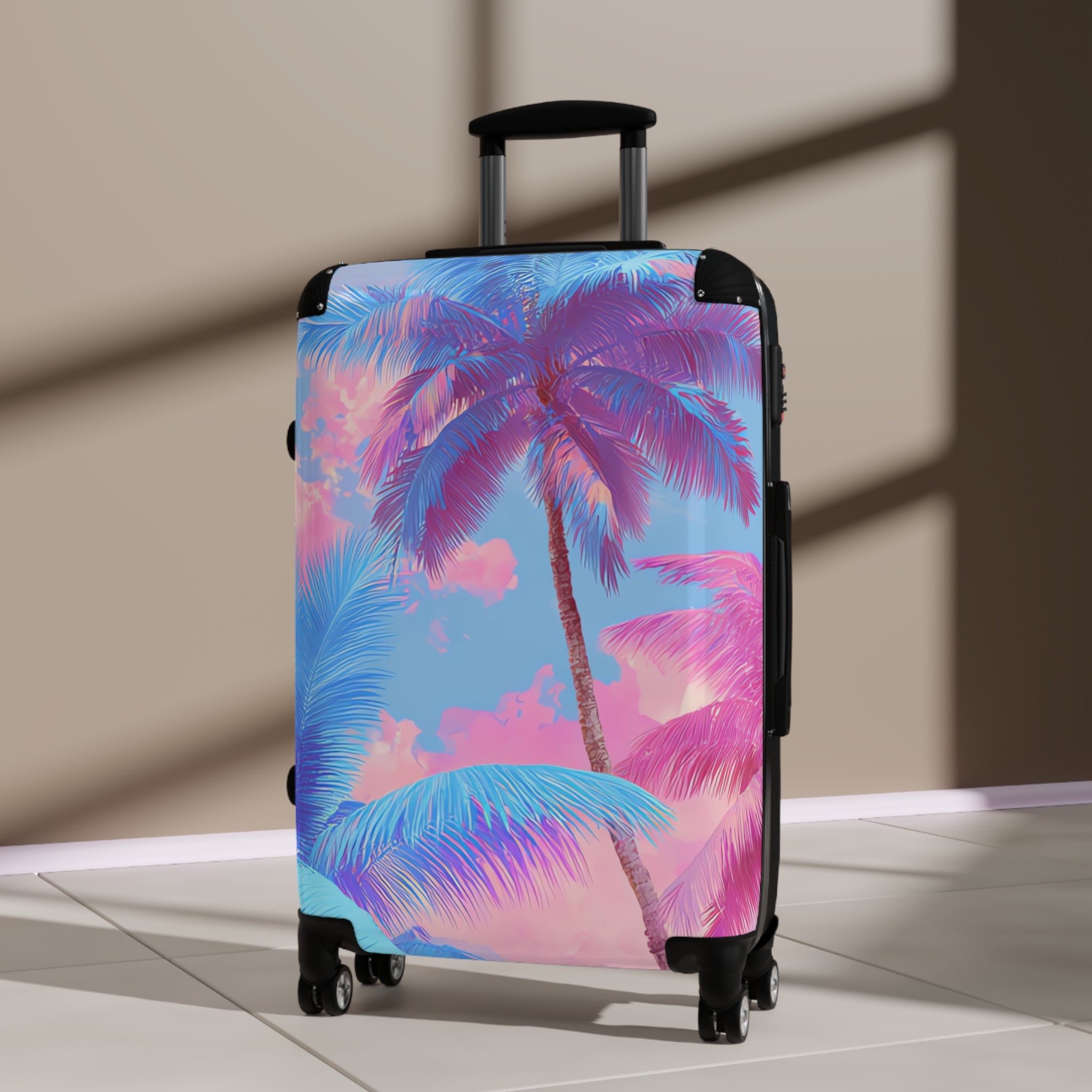 Ethereal Pastel Palms Suitcase, Artsulli - Art is Long, Life is Short, Bags, , , , , , , 
