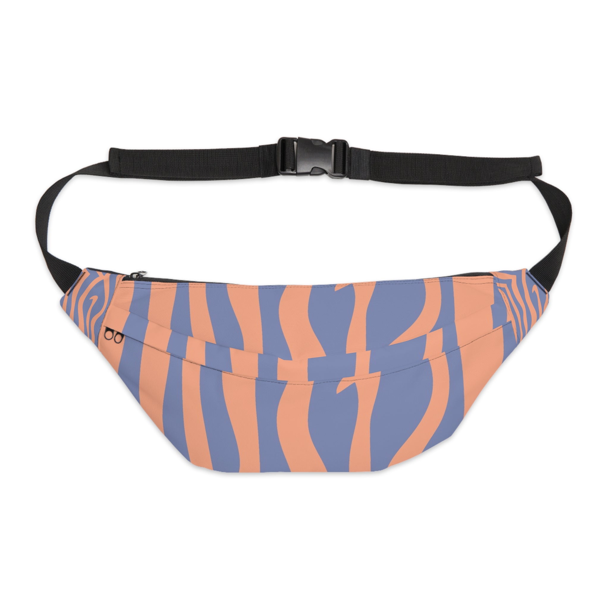 Melting Zebra Stripes Large Fanny Pack, Artsulli - Art is Long, Life is Short, Bags, Size, 8" × 9" × 4'', , , , , 70822500961257