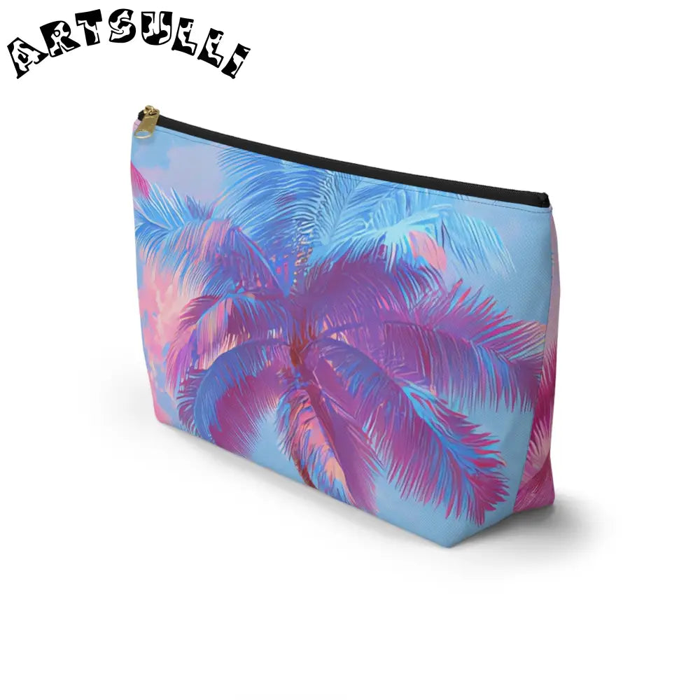 JAKKOUTTHEBXX Ethereal Pastel Palms Accessory Pouch w T-bottom