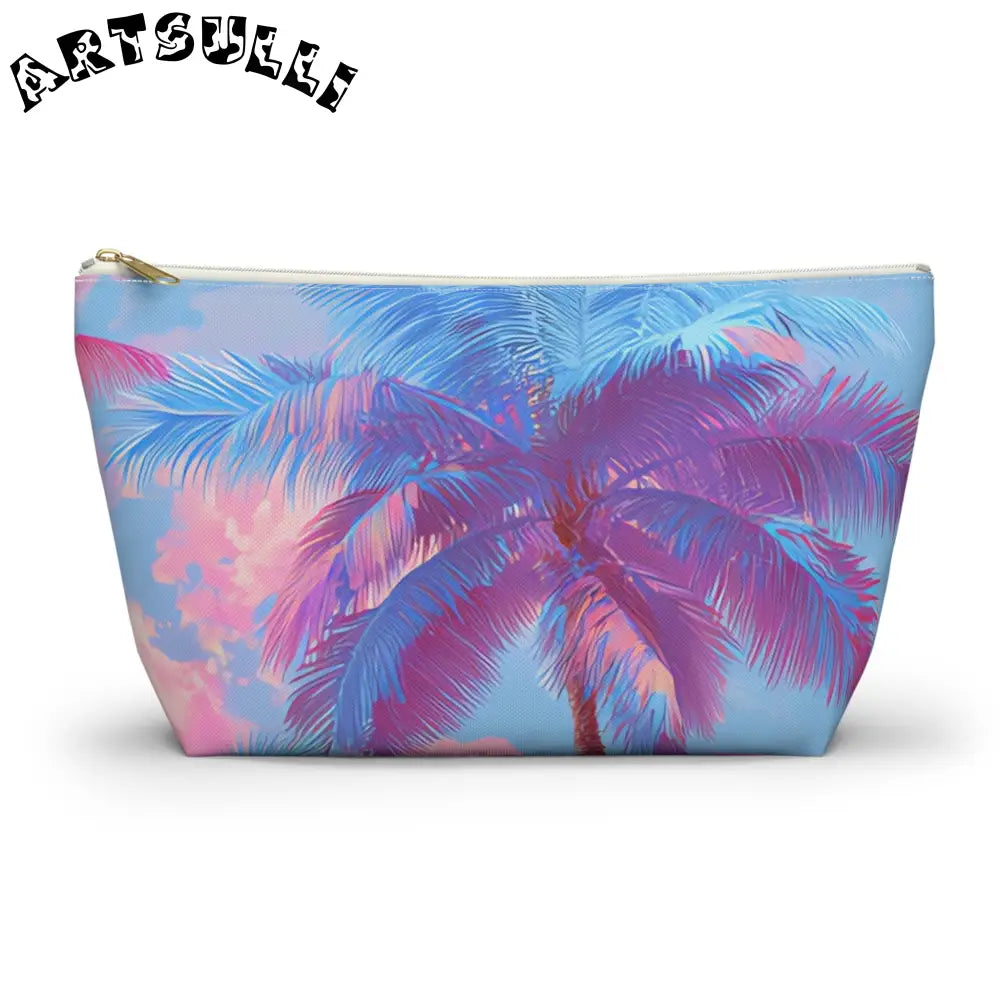 JAKKOUTTHEBXX Ethereal Pastel Palms Accessory Pouch w T-bottom