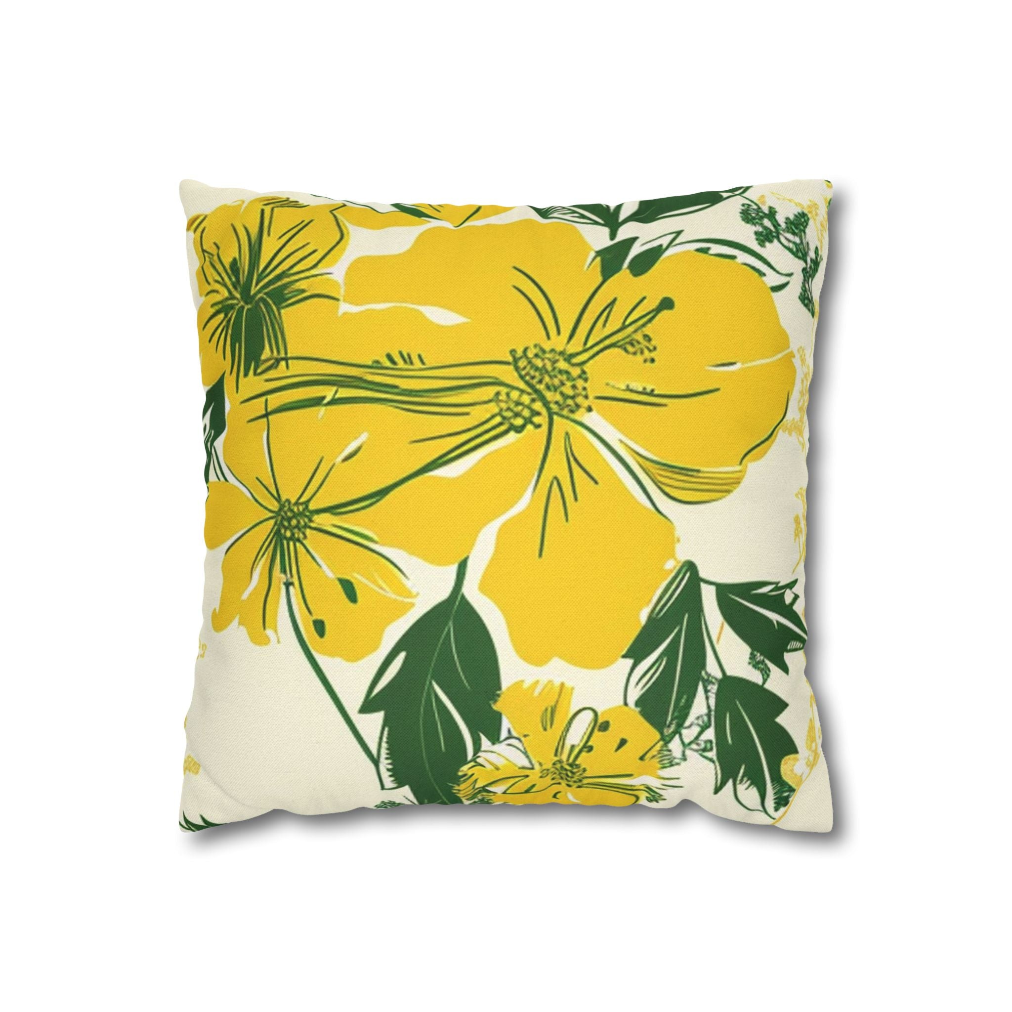 Spun Polyester Square Pillowcase