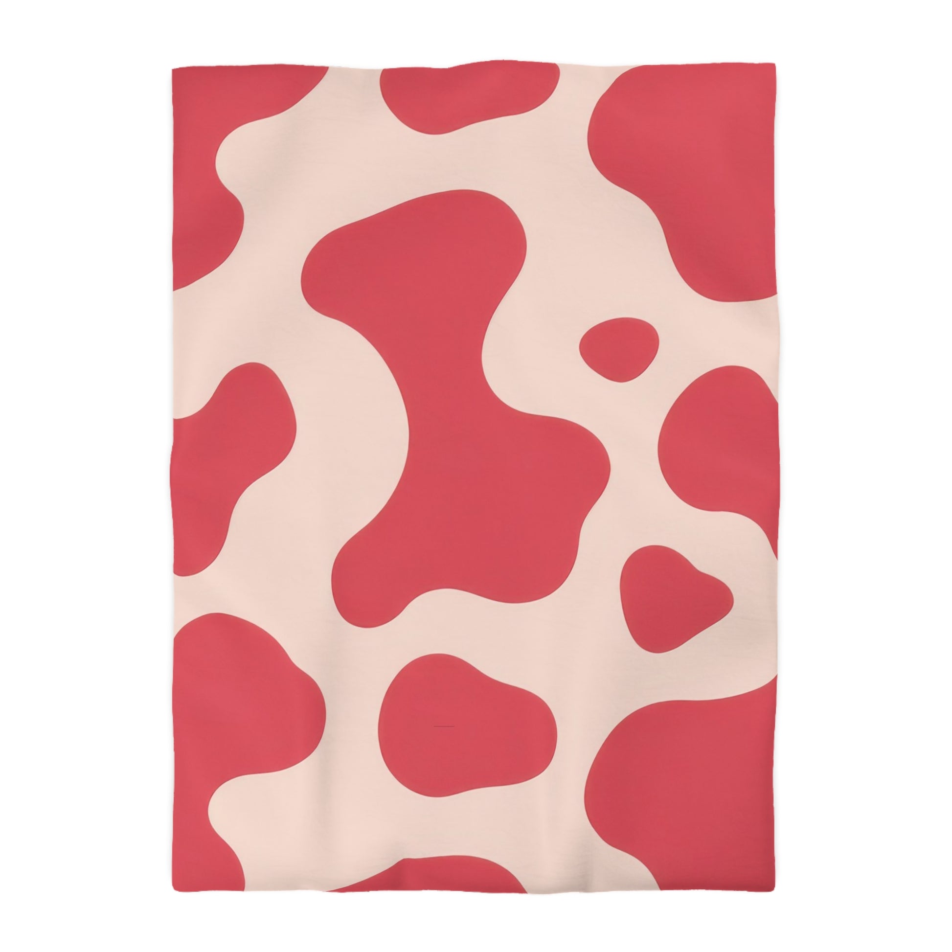 Red Jungle Cow Microfiber Duvet Cover, Artsulli - Art is Long, Life is Short, Home Decor, Size, Twin XL, Color, Cream, , , 30693193630182353348