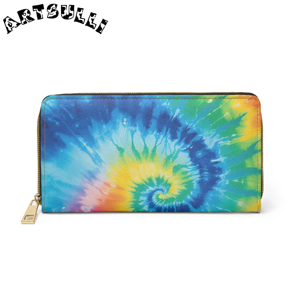 JAKKOUTTHEBXX Tie Dye Zippered Wallet for Credit Cards 2025