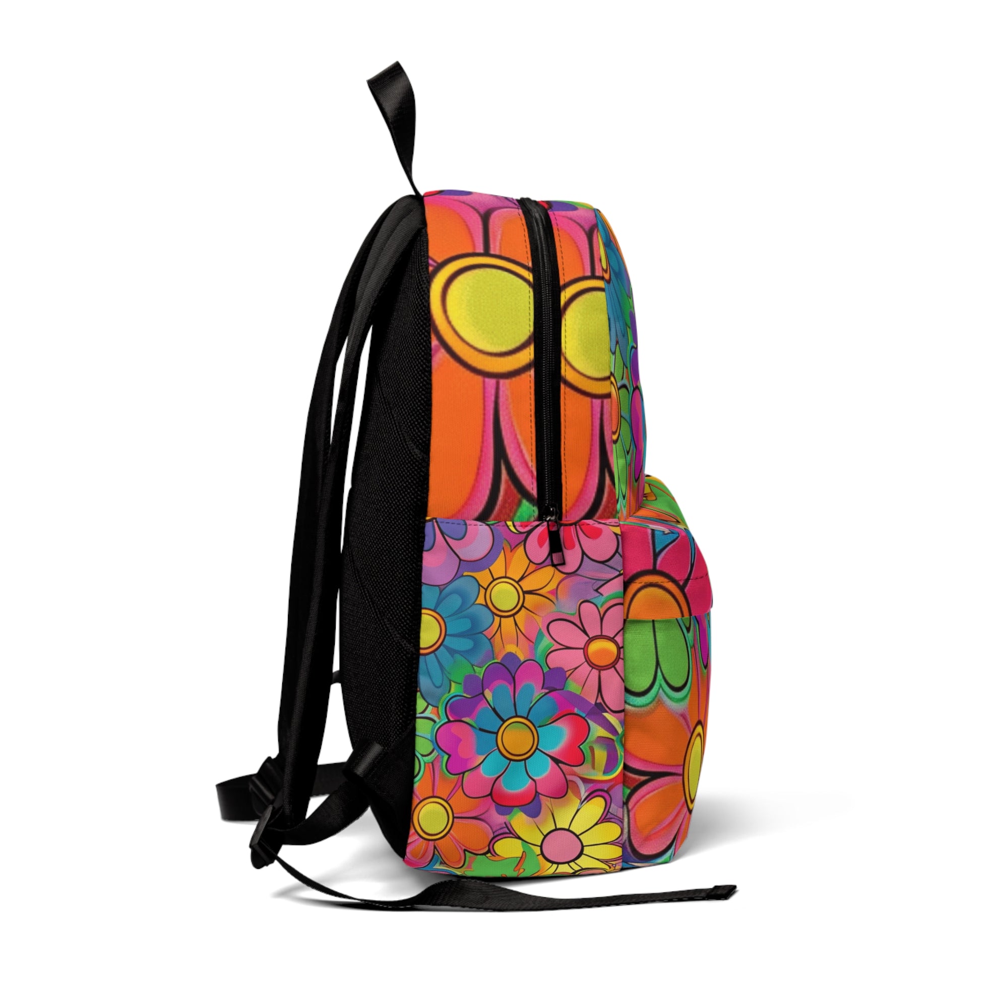 Chromatic Daisy Dream Unisex Classic Backpack, Artsulli - Art is Long, Life is Short, Bags, , , , , , , 