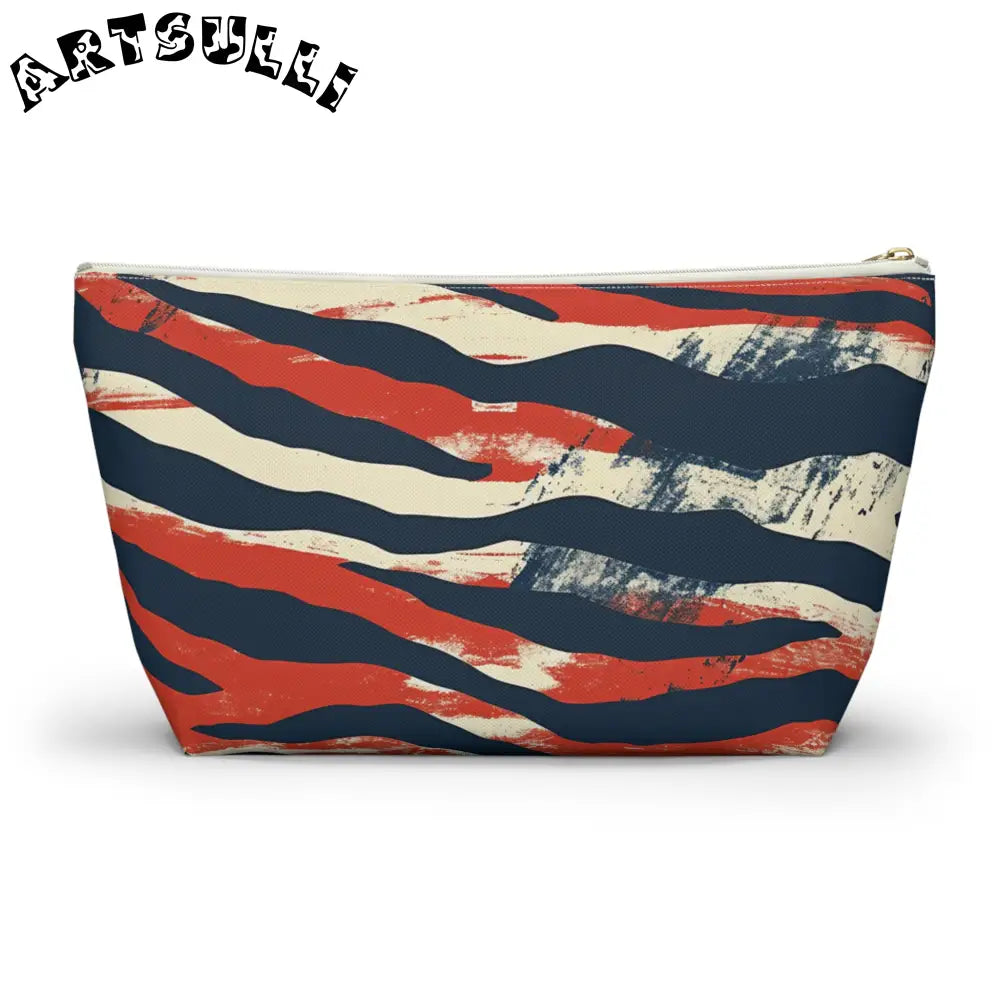 JAKKOUTTHEBXX Capricious Tiger Wave Accessory Pouch w T-bottom