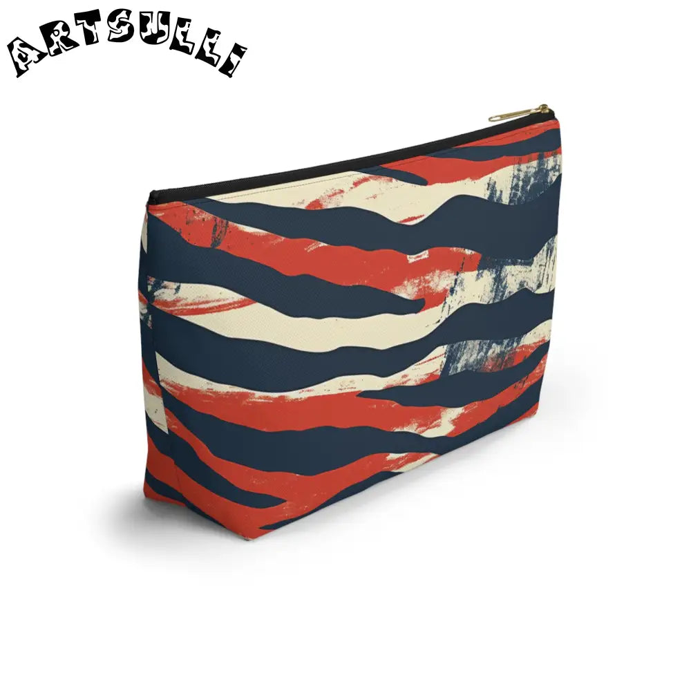 JAKKOUTTHEBXX Capricious Tiger Wave Accessory Pouch w T-bottom