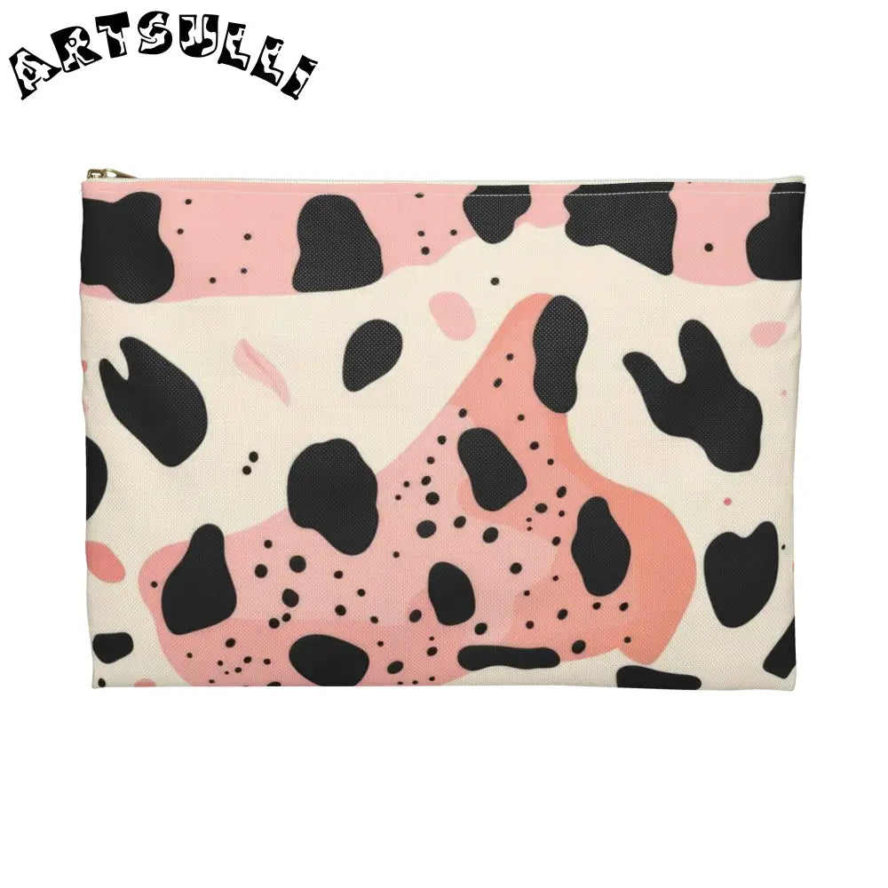 JAKKOUTTHEBXX Pink Cow Print Pencil Cases 2025